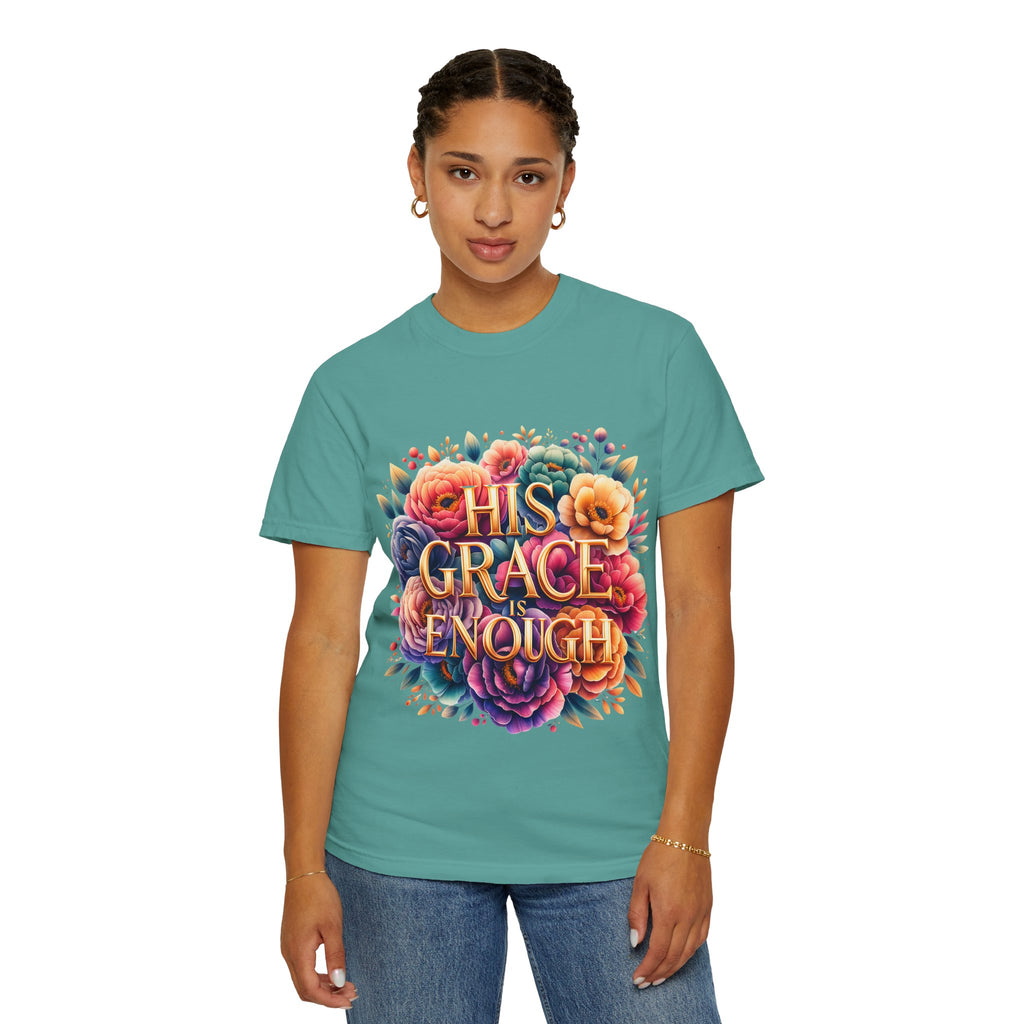 His Grace Is Enough Floral T-Shirt