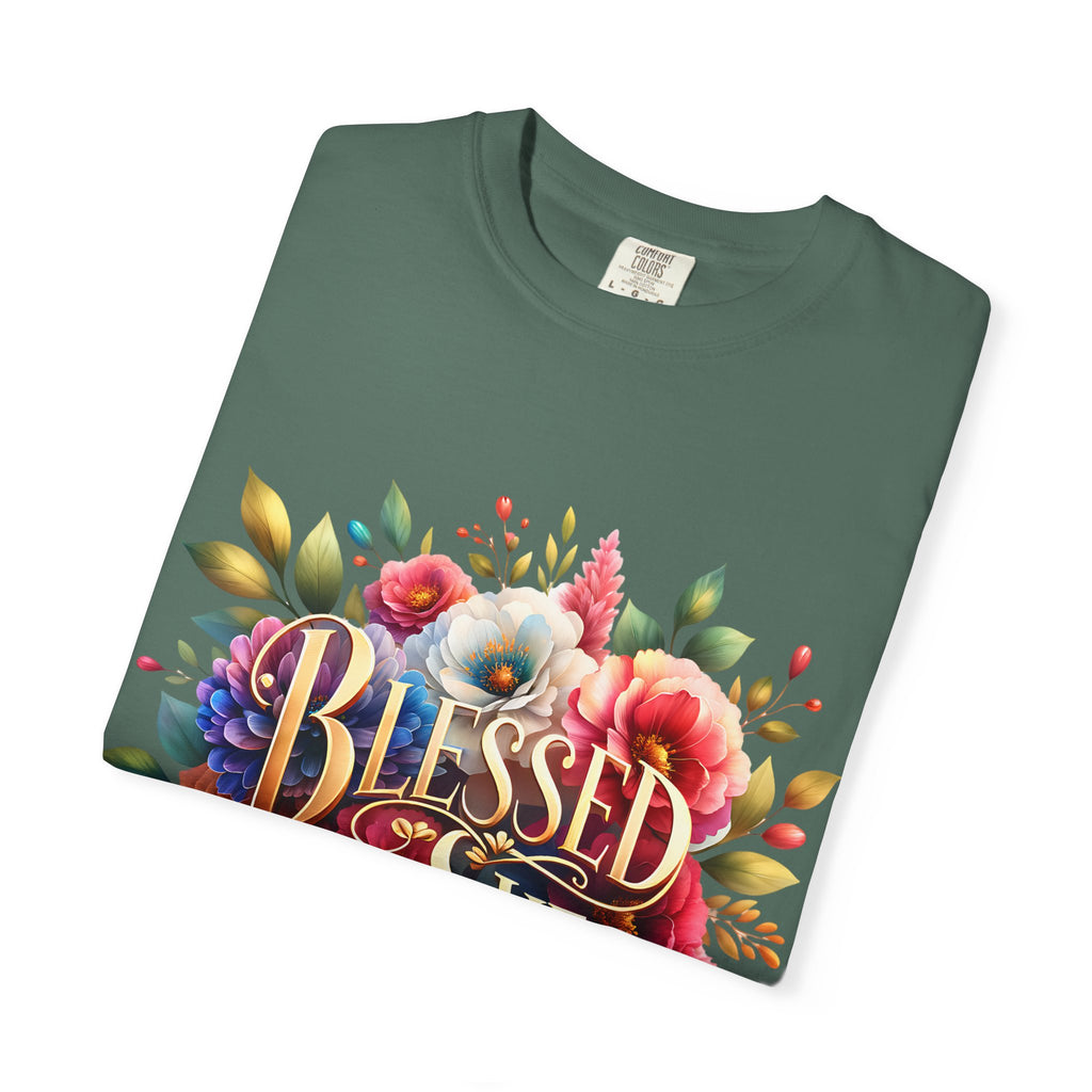 Blessed Is She Floral T-Shirt — Inspirational Christian Tee