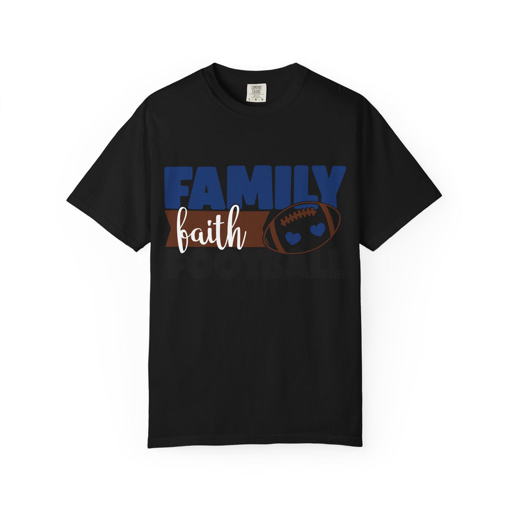 Family Faith Football T-Shirt