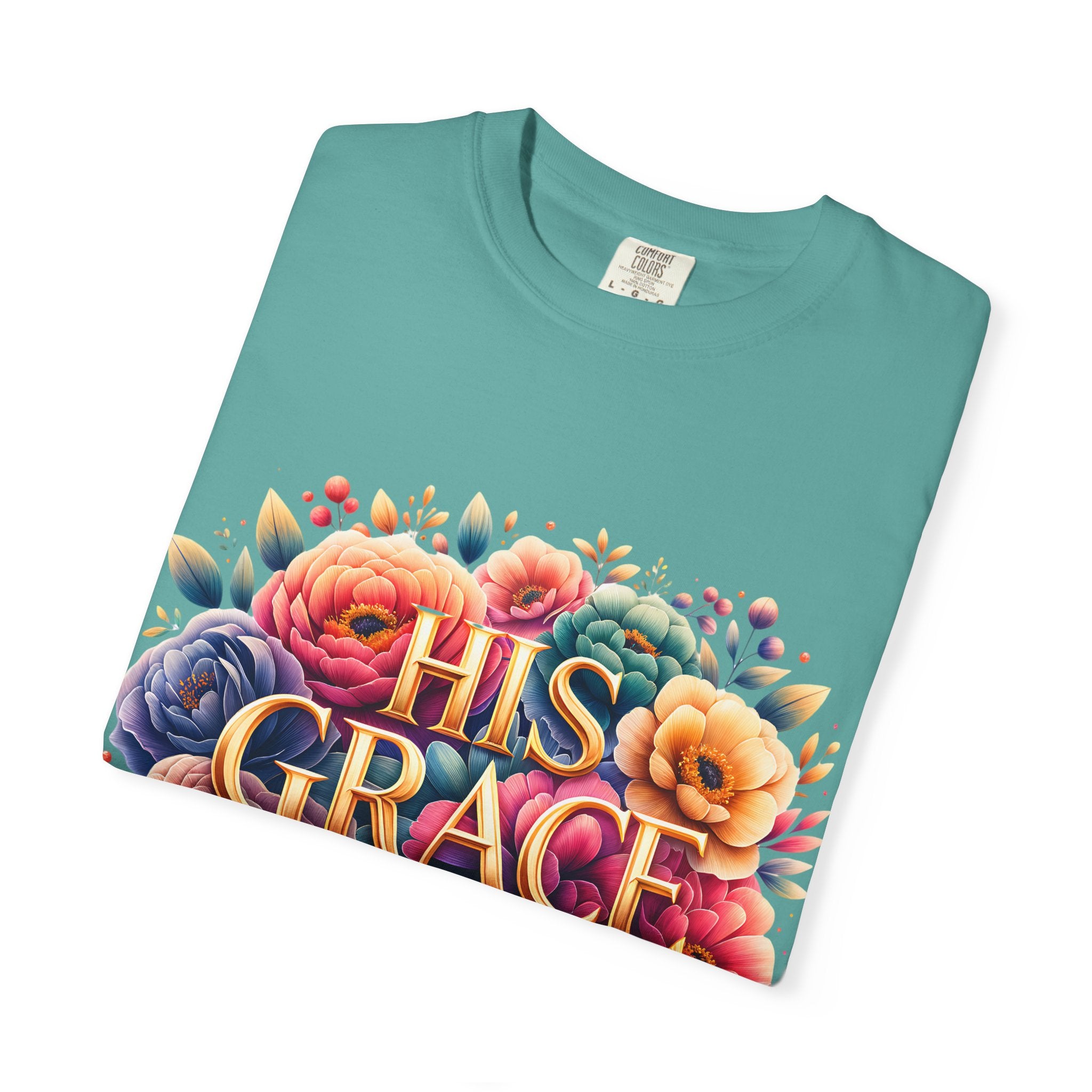 His Grace Is Enough Floral T-Shirt