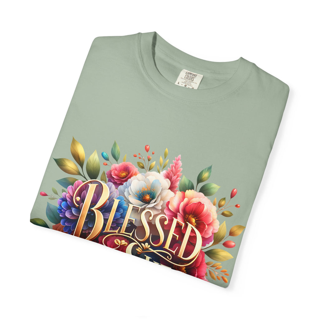 Blessed Is She Floral T-Shirt — Inspirational Christian Tee