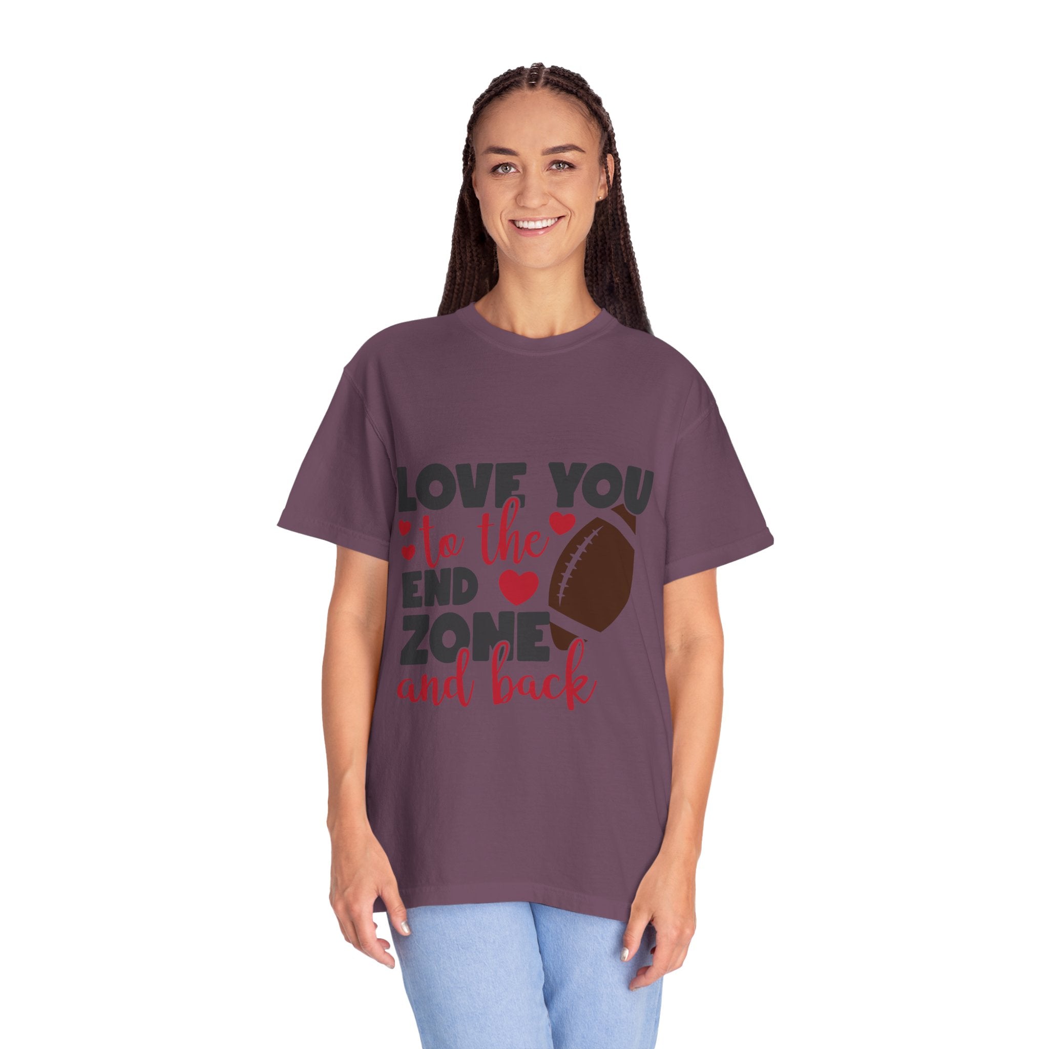 Love You to the End Zone and Back Football T-Shirt