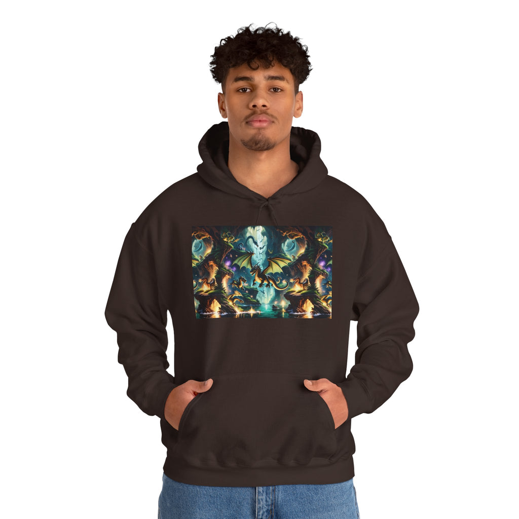 Mystical Cosmic Dragon Hoodie — Fantasy Sci‑Fi Graphic Sweatshirt