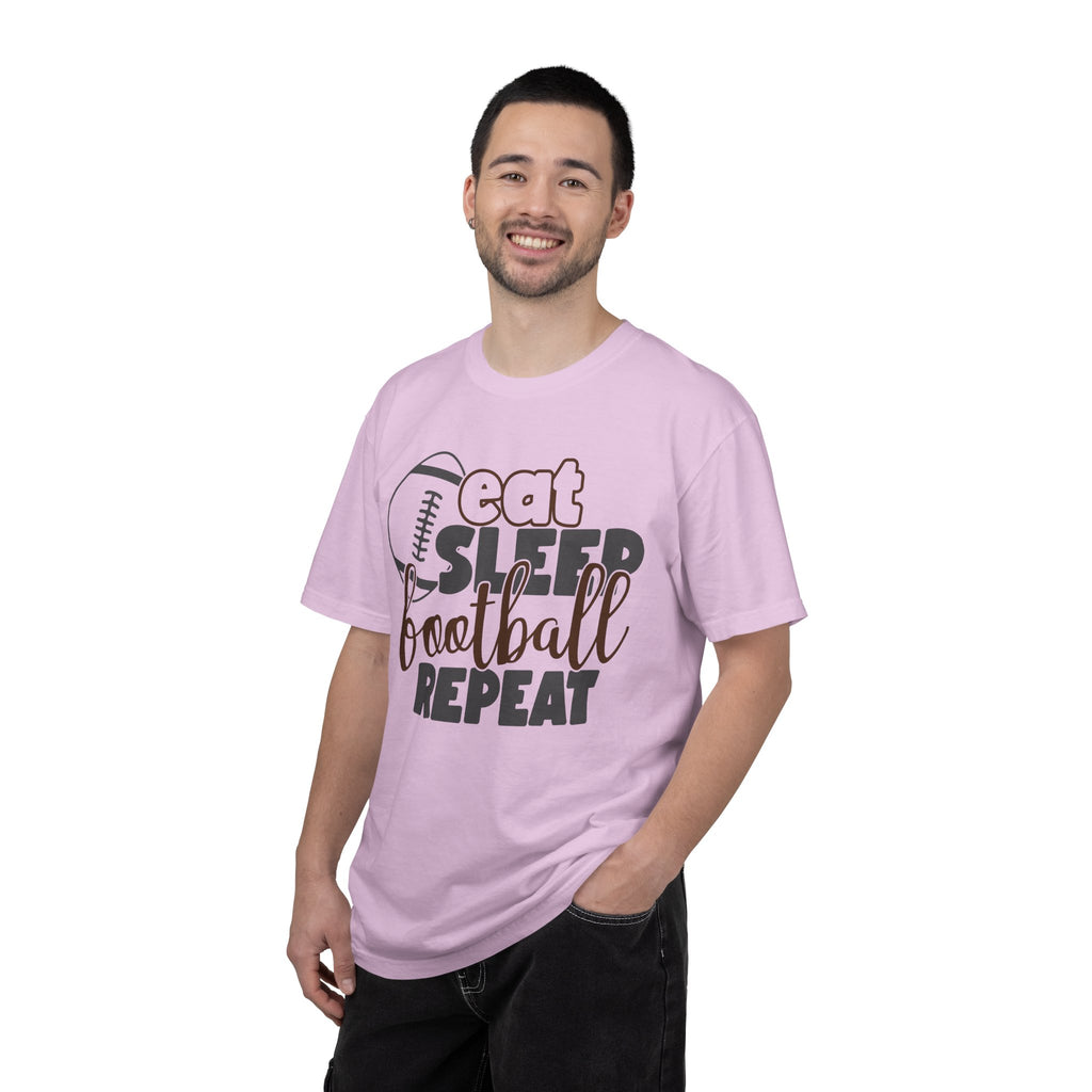 Eat Sleep Football Repeat T-Shirt — Football Fan Tee