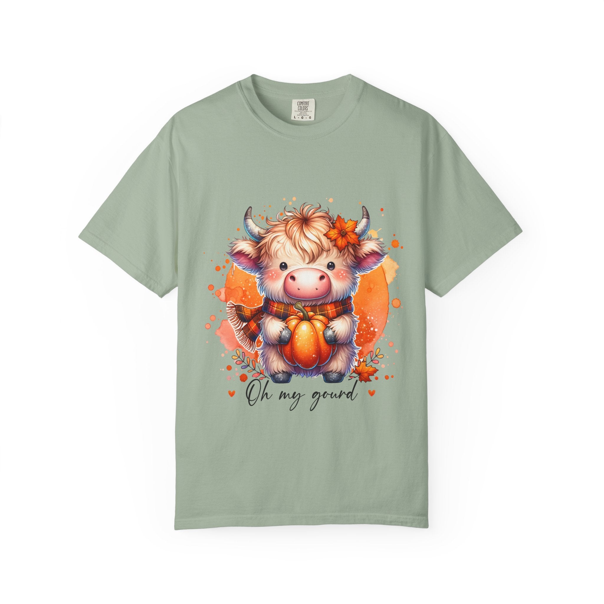 Cow Pumpkin T‑Shirt — Cute "Oh My Gourd" Fall Graphic Tee