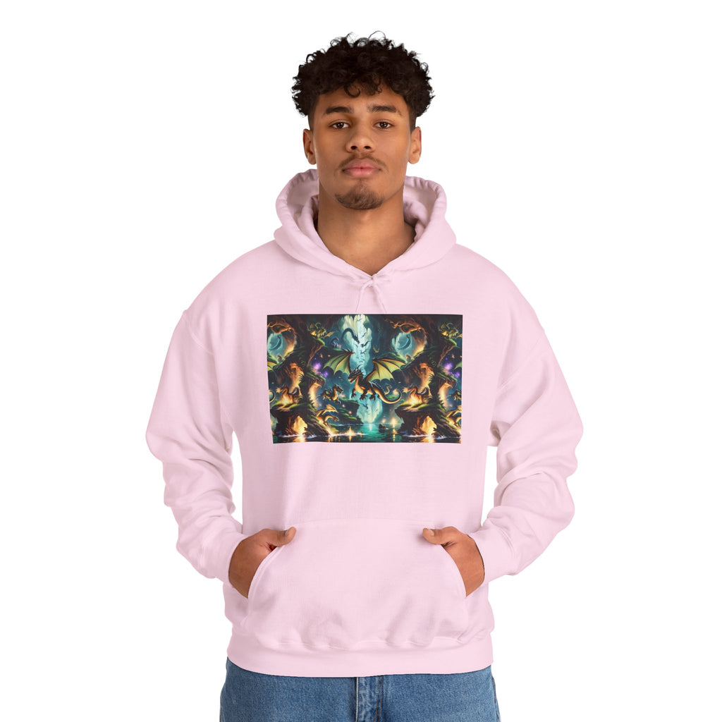 Mystical Cosmic Dragon Hoodie — Fantasy Sci‑Fi Graphic Sweatshirt