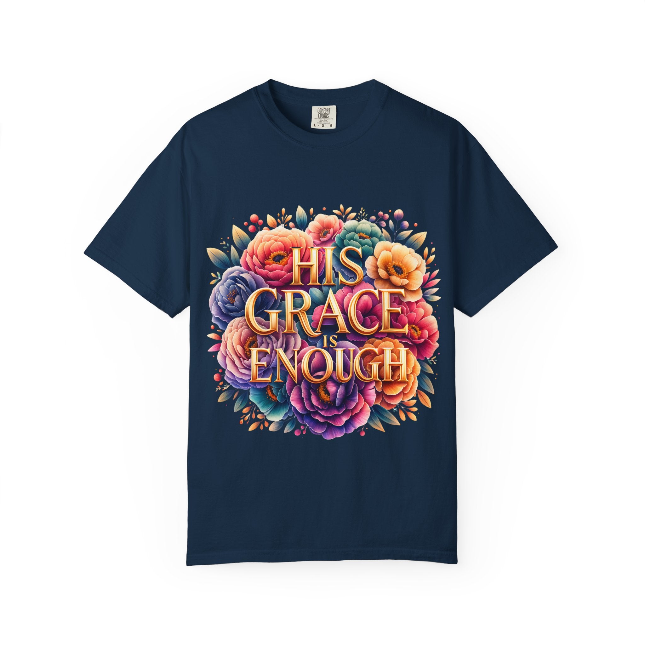 His Grace Is Enough Floral T-Shirt