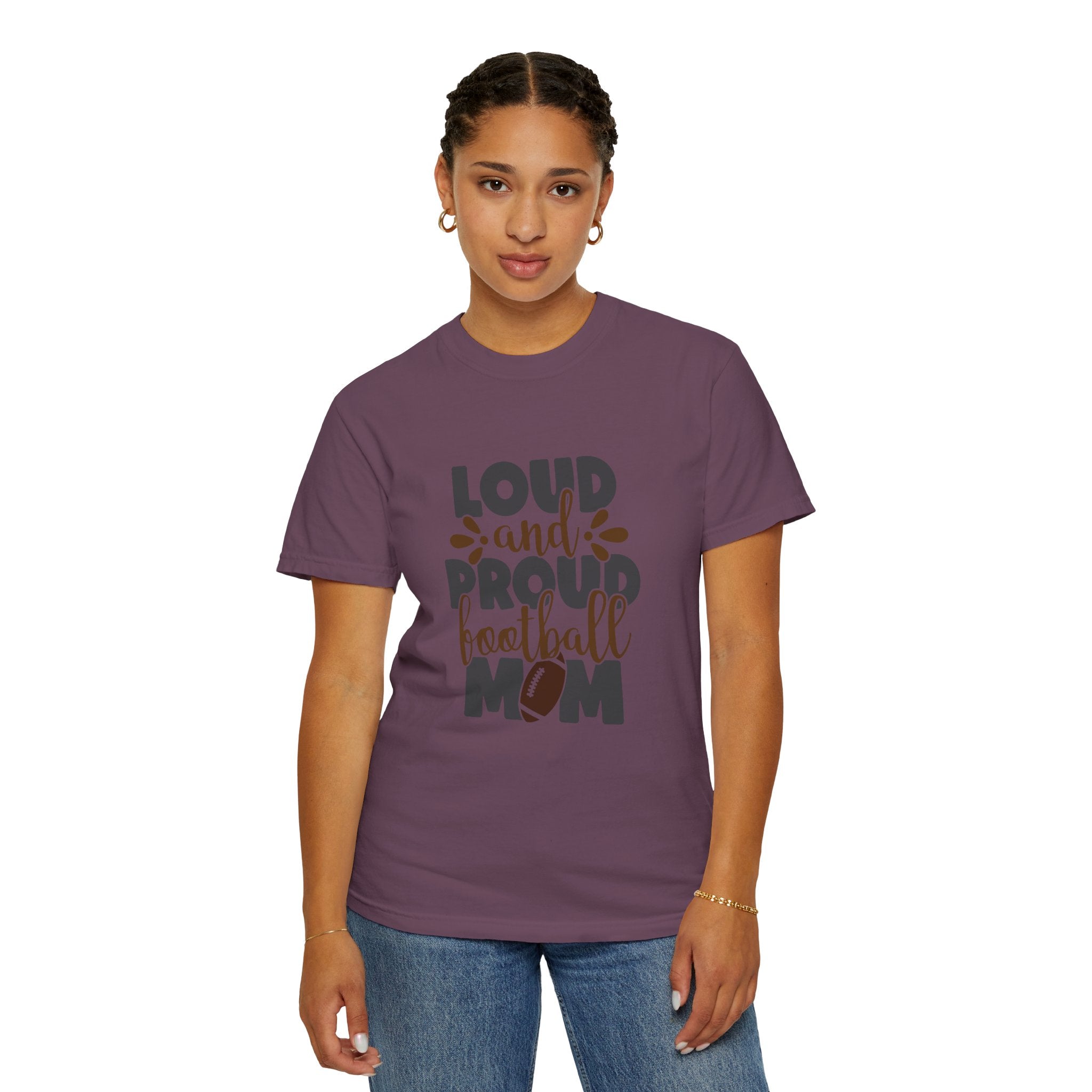 Loud and Proud Football Mom T-Shirt