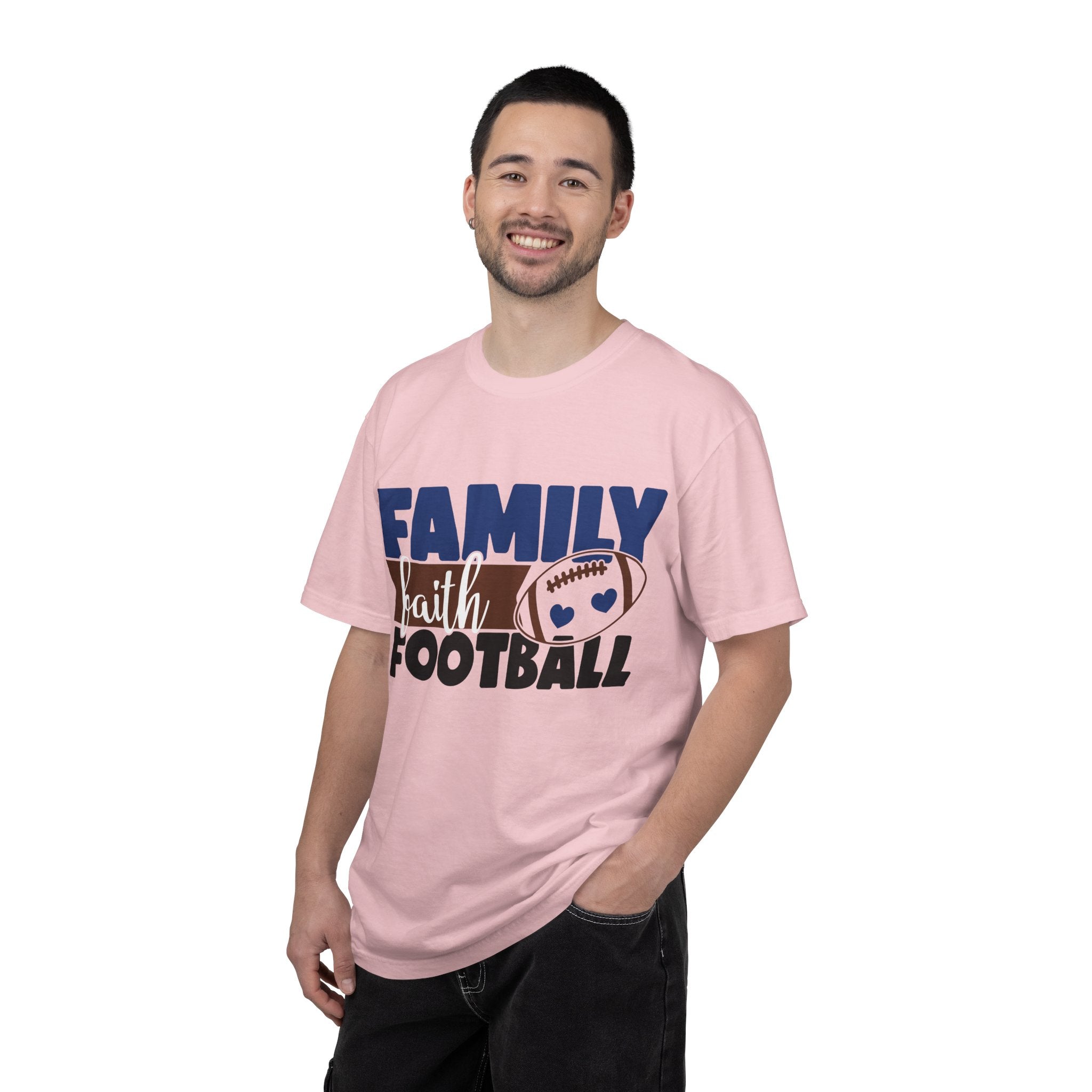 Family Faith Football T-Shirt