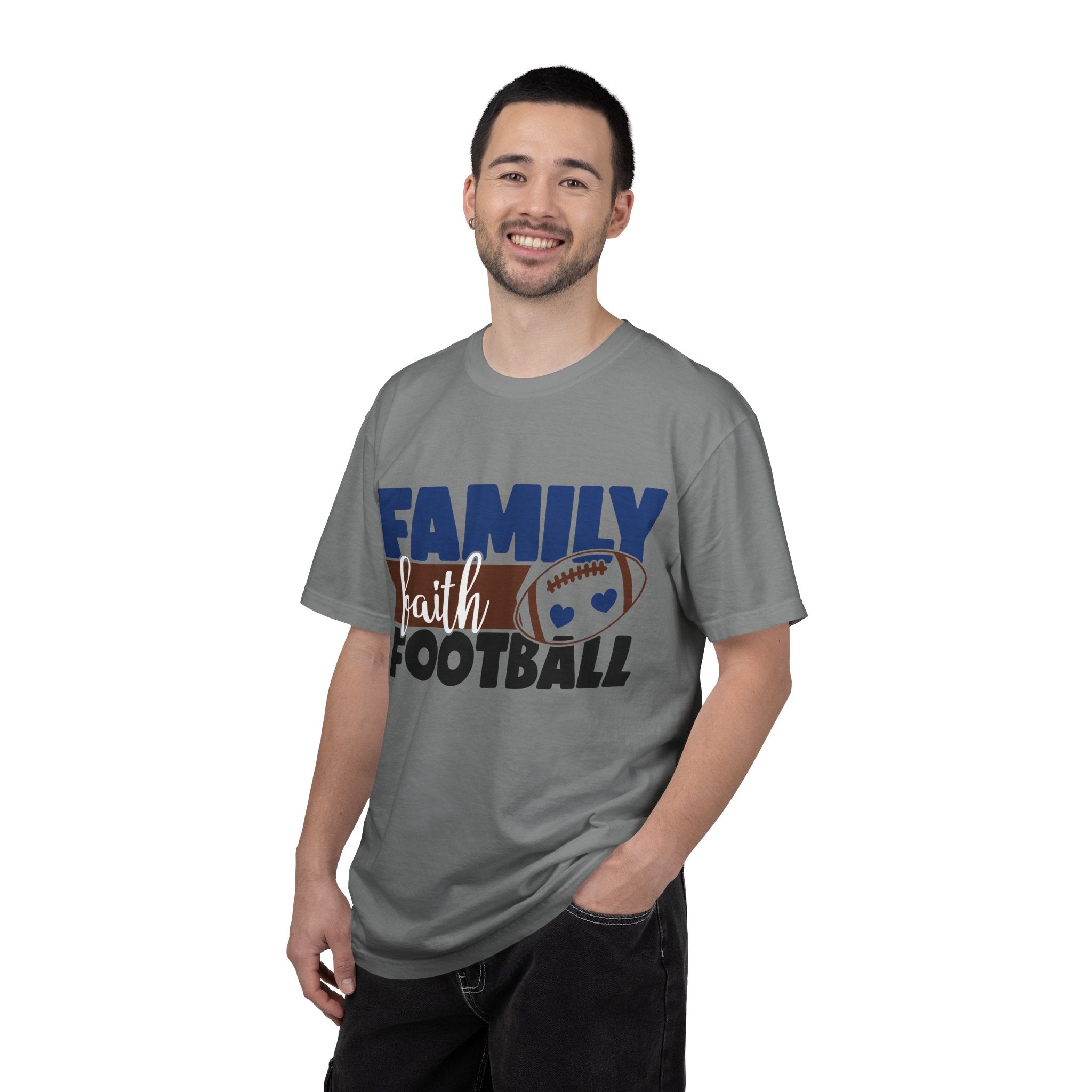 Family Faith Football T-Shirt