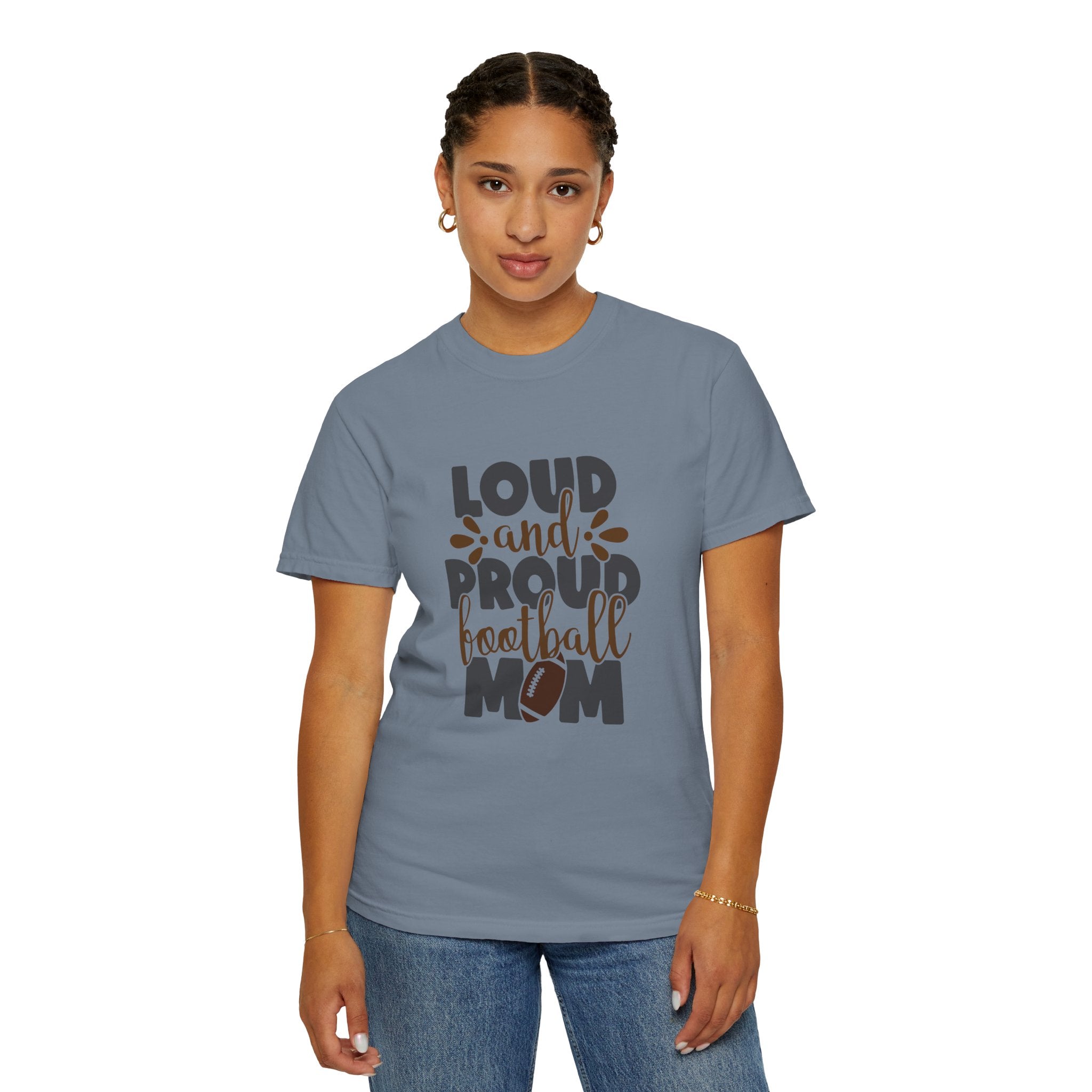 Loud and Proud Football Mom T-Shirt