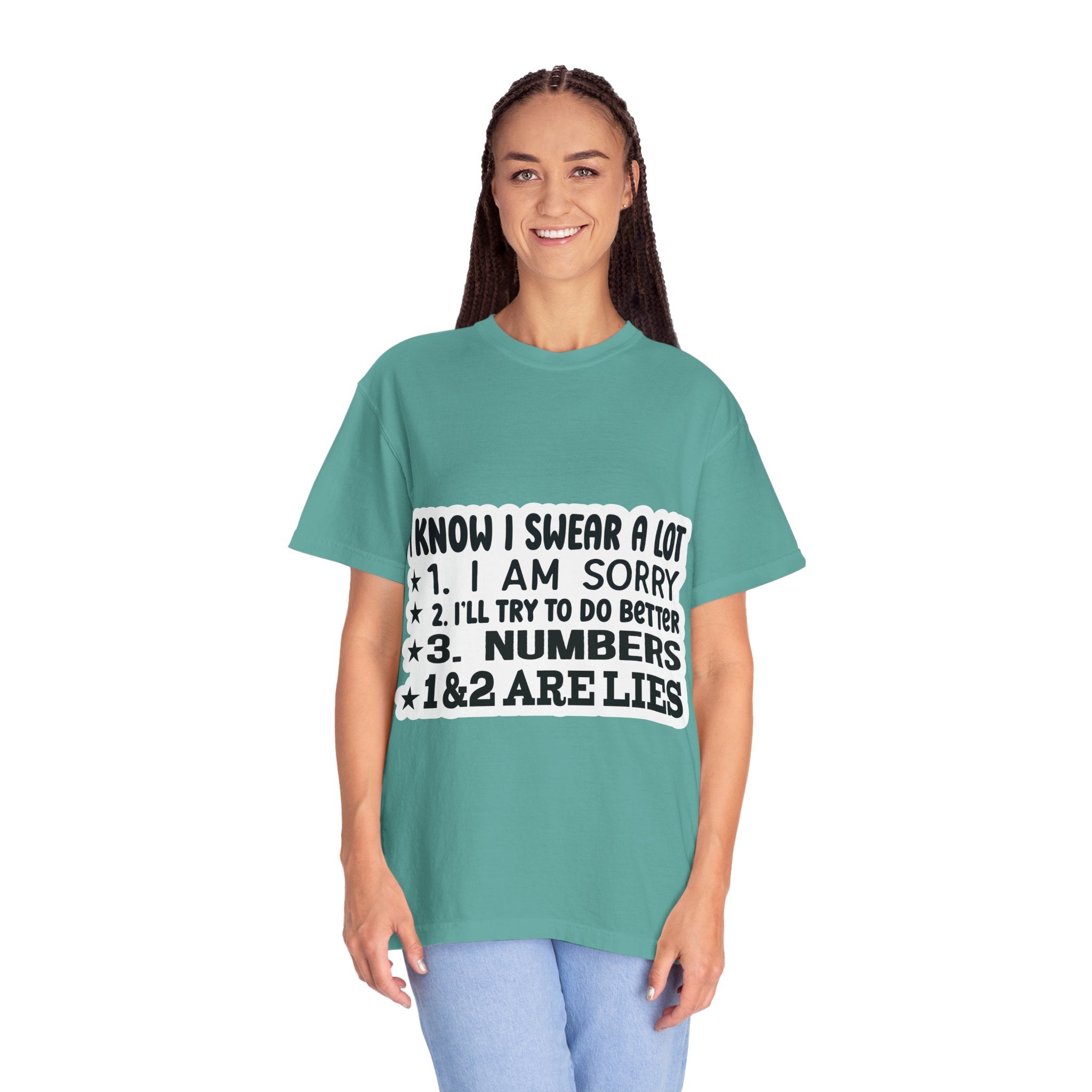 Funny "I Know I Swear a Lot" Graphic T-Shirt