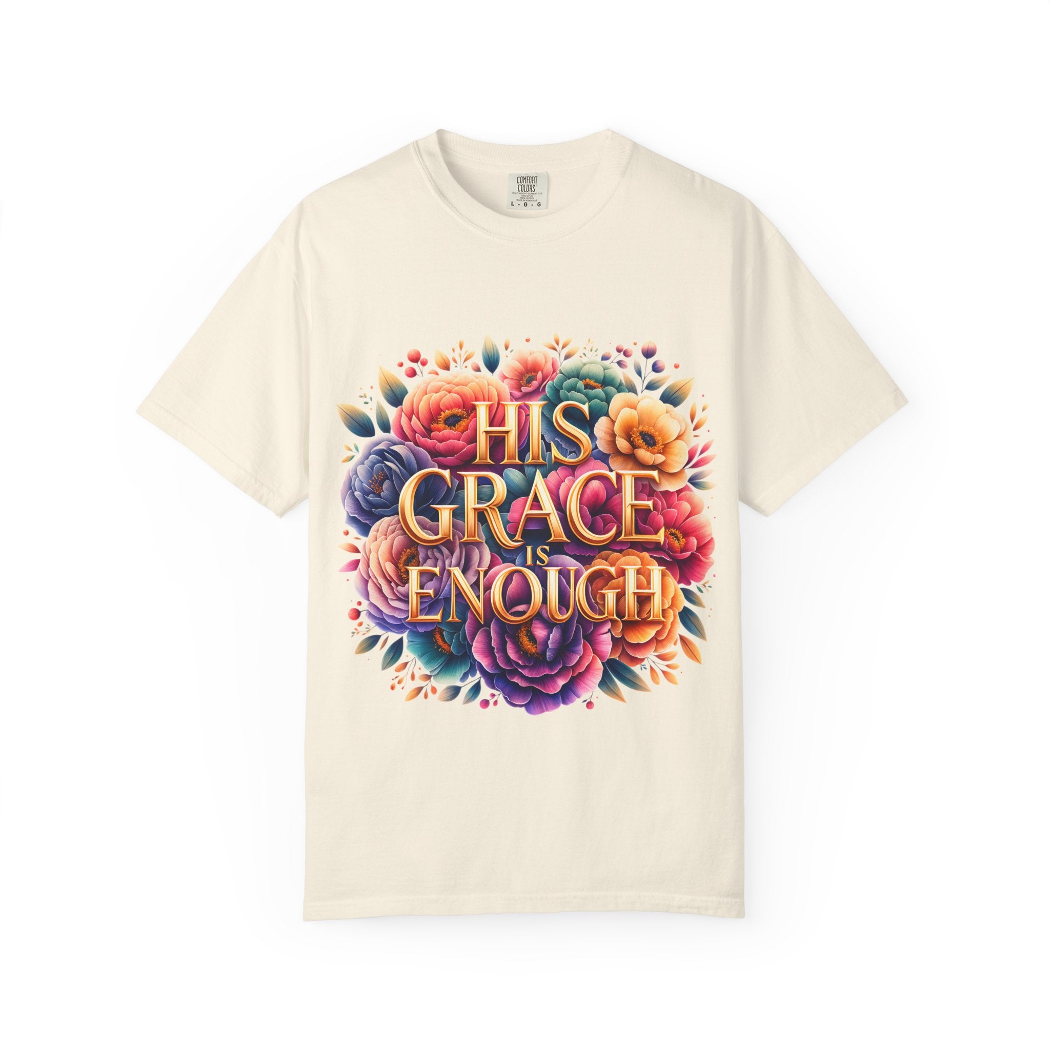 His Grace Is Enough Floral T-Shirt