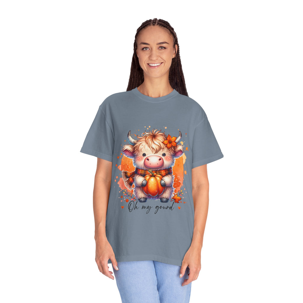 Cow Pumpkin T‑Shirt — Cute "Oh My Gourd" Fall Graphic Tee