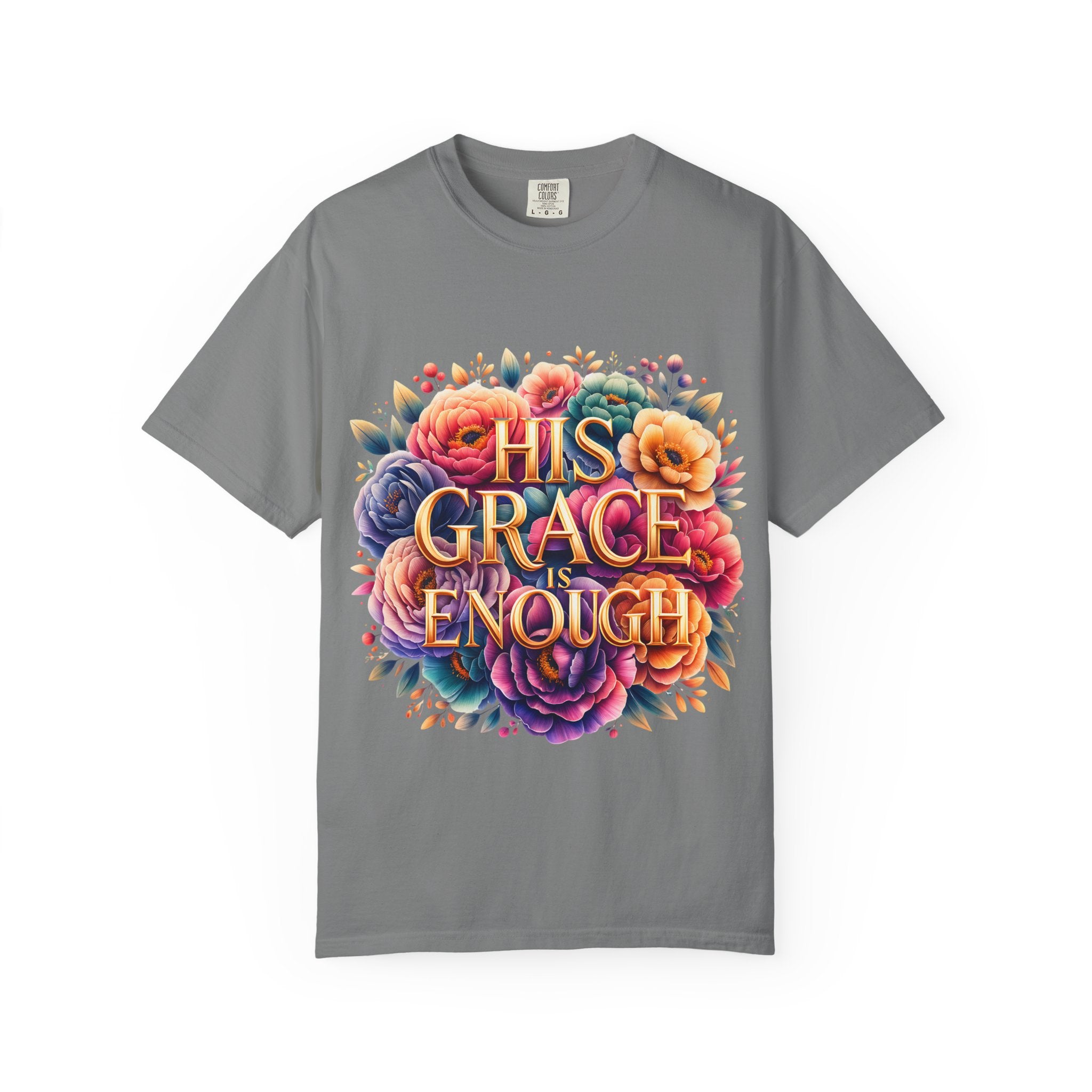His Grace Is Enough Floral T-Shirt