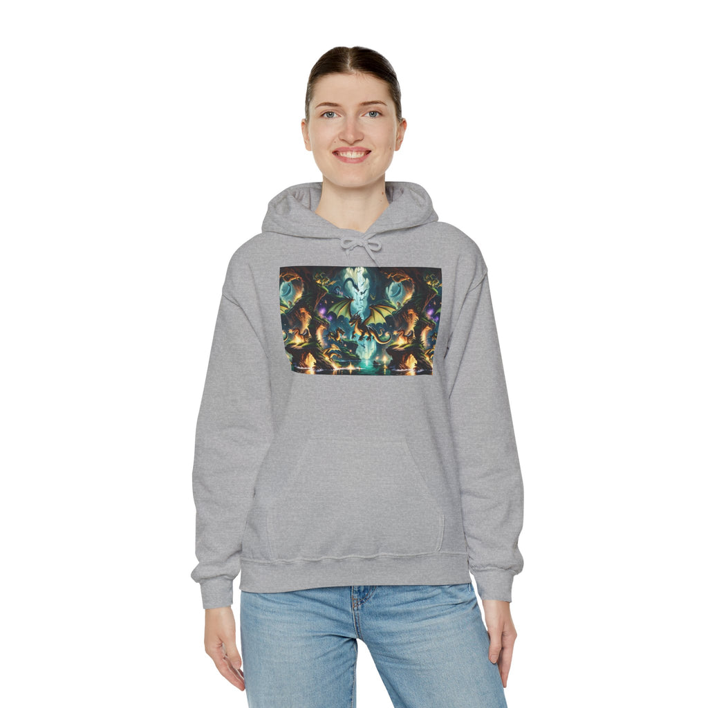 Mystical Cosmic Dragon Hoodie — Fantasy Sci‑Fi Graphic Sweatshirt