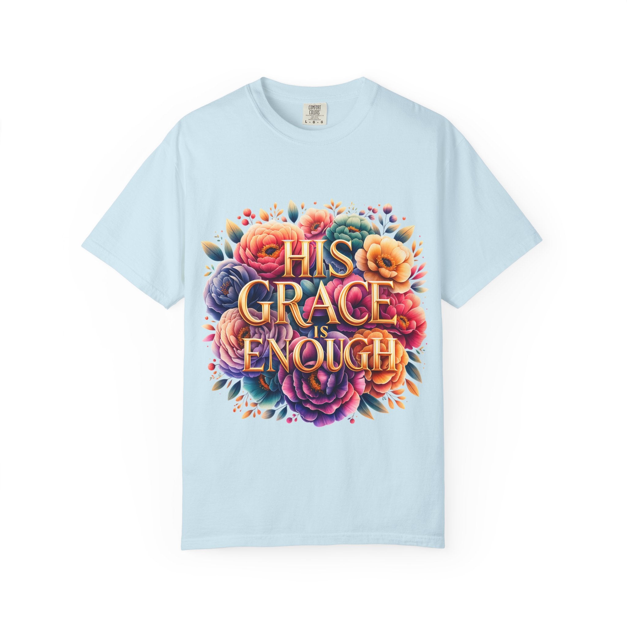 His Grace Is Enough Floral T-Shirt