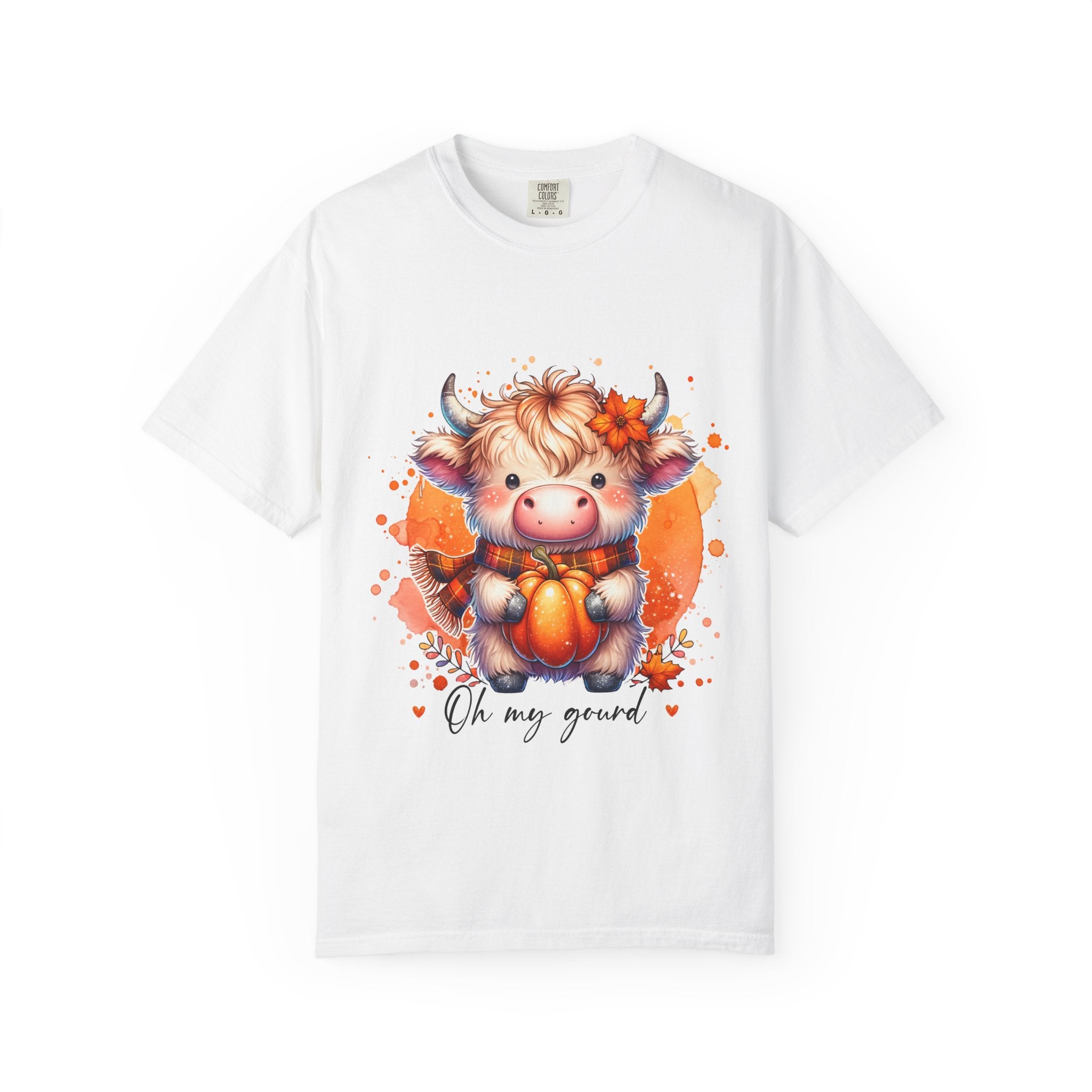 Cow Pumpkin T‑Shirt — Cute "Oh My Gourd" Fall Graphic Tee