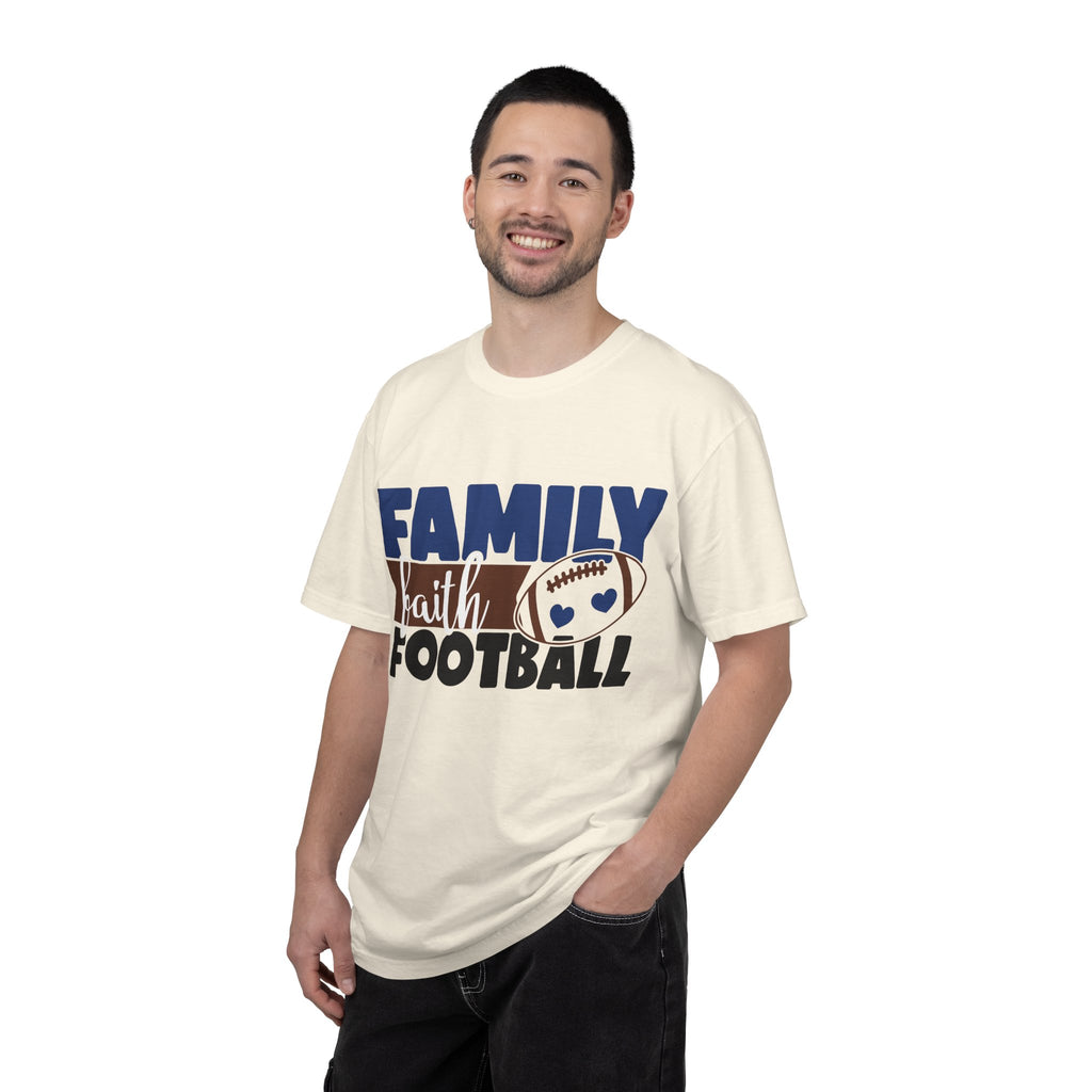 Family Faith Football T-Shirt