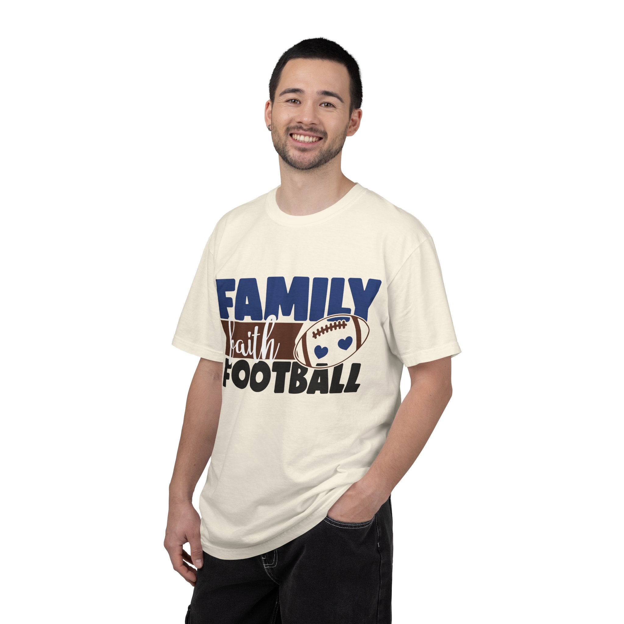 Family Faith Football T-Shirt