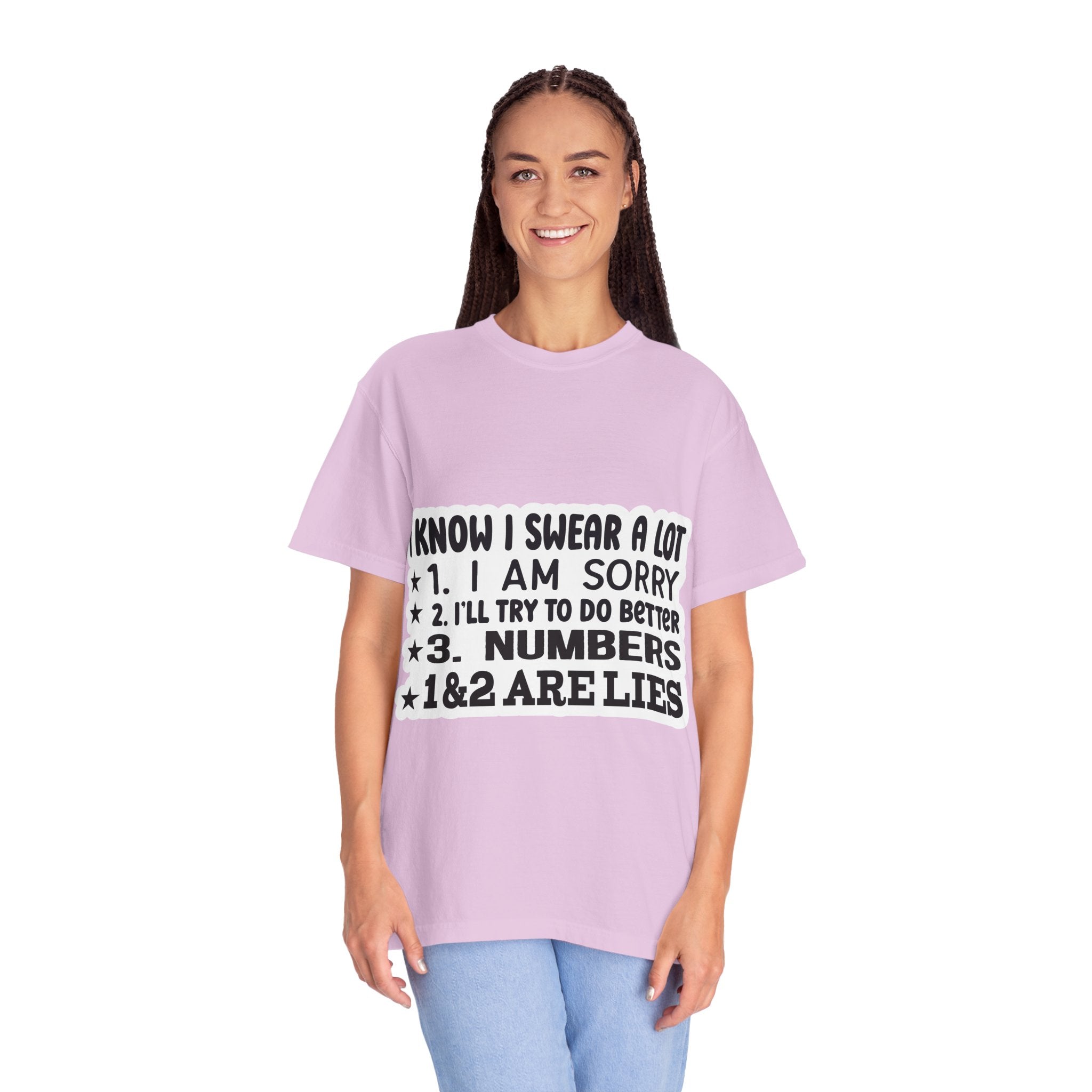Funny "I Know I Swear a Lot" Graphic T-Shirt