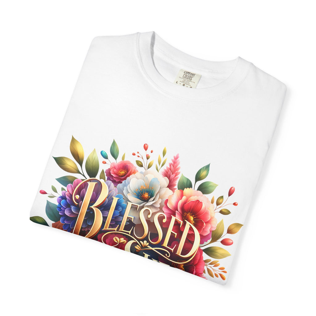 Blessed Is She Floral T-Shirt — Inspirational Christian Tee