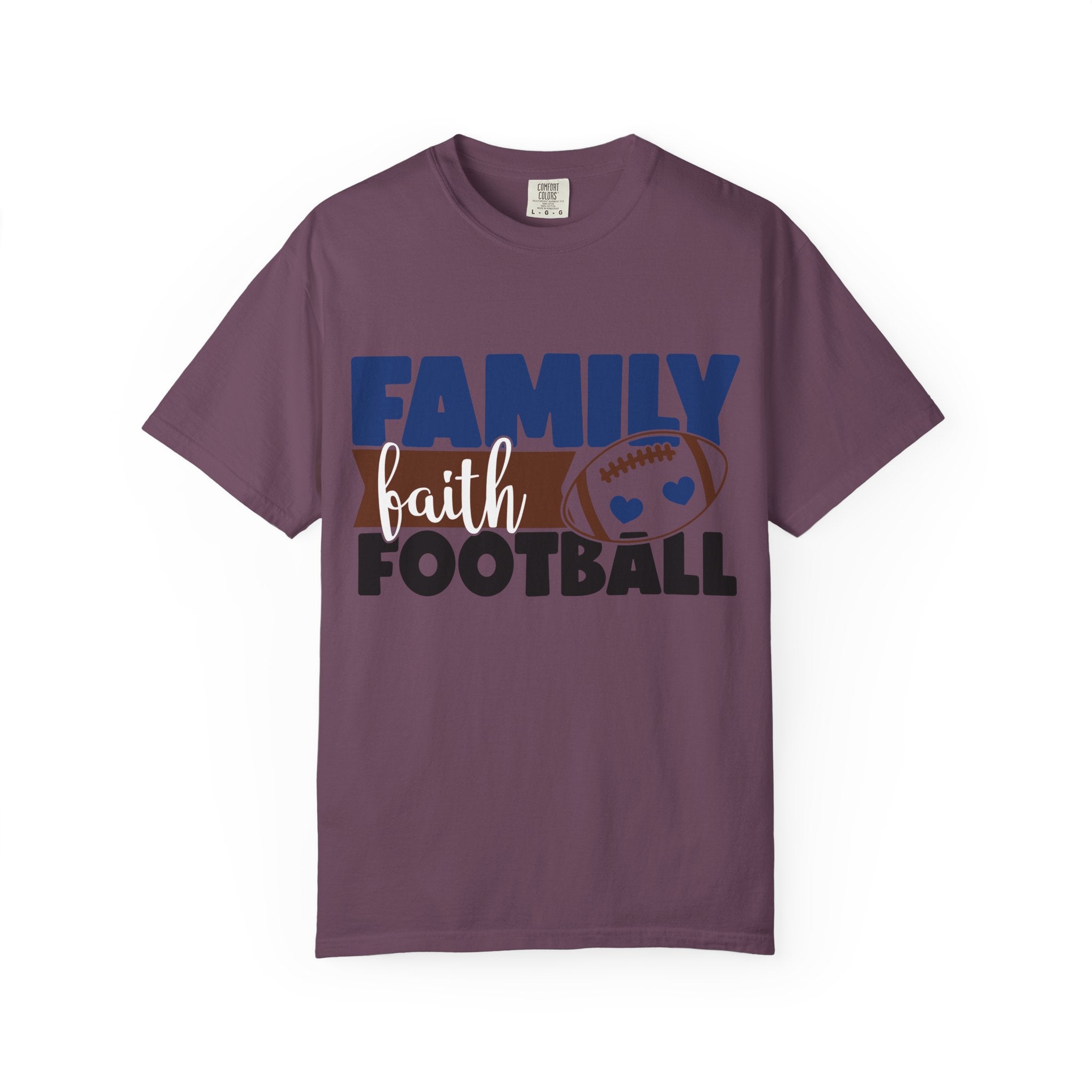 Family Faith Football T-Shirt