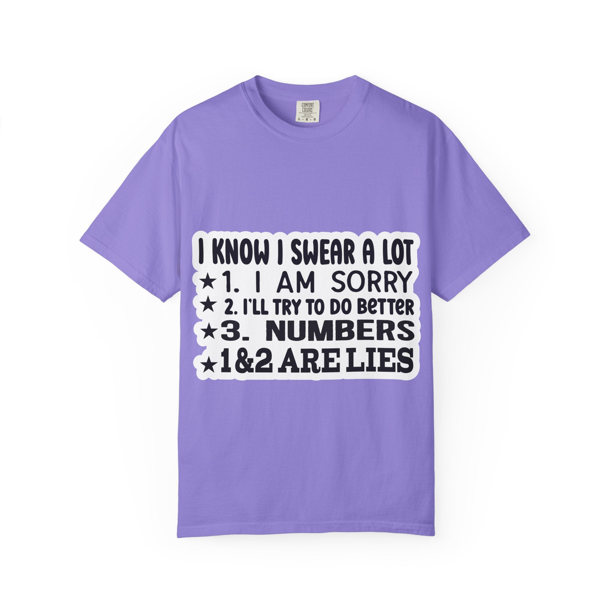 Funny "I Know I Swear a Lot" Graphic T-Shirt