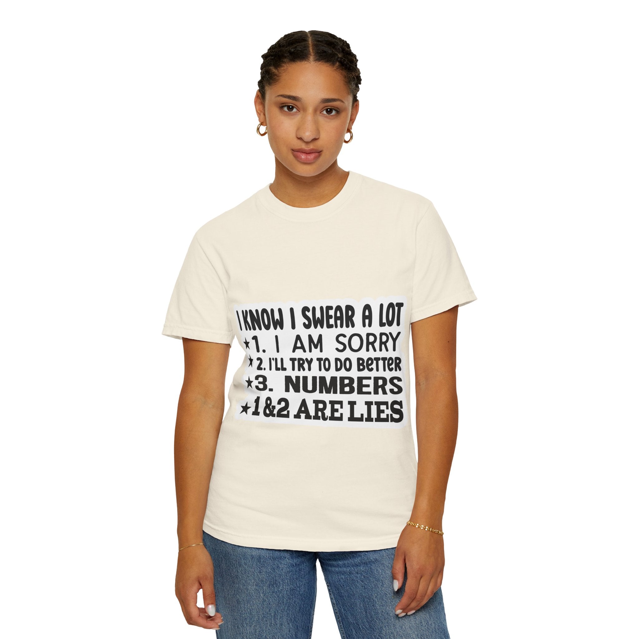 Funny "I Know I Swear a Lot" Graphic T-Shirt
