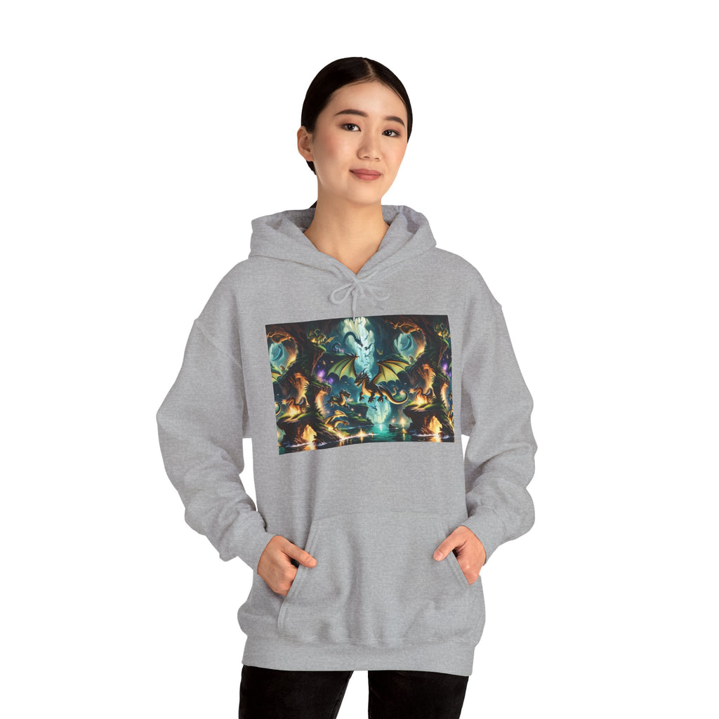 Mystical Cosmic Dragon Hoodie — Fantasy Sci‑Fi Graphic Sweatshirt
