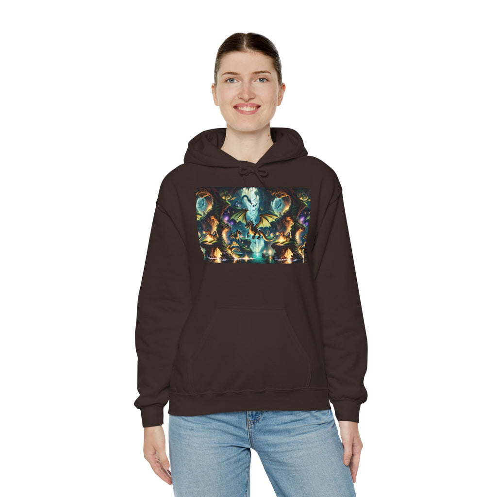 Mystical Cosmic Dragon Hoodie — Fantasy Sci‑Fi Graphic Sweatshirt