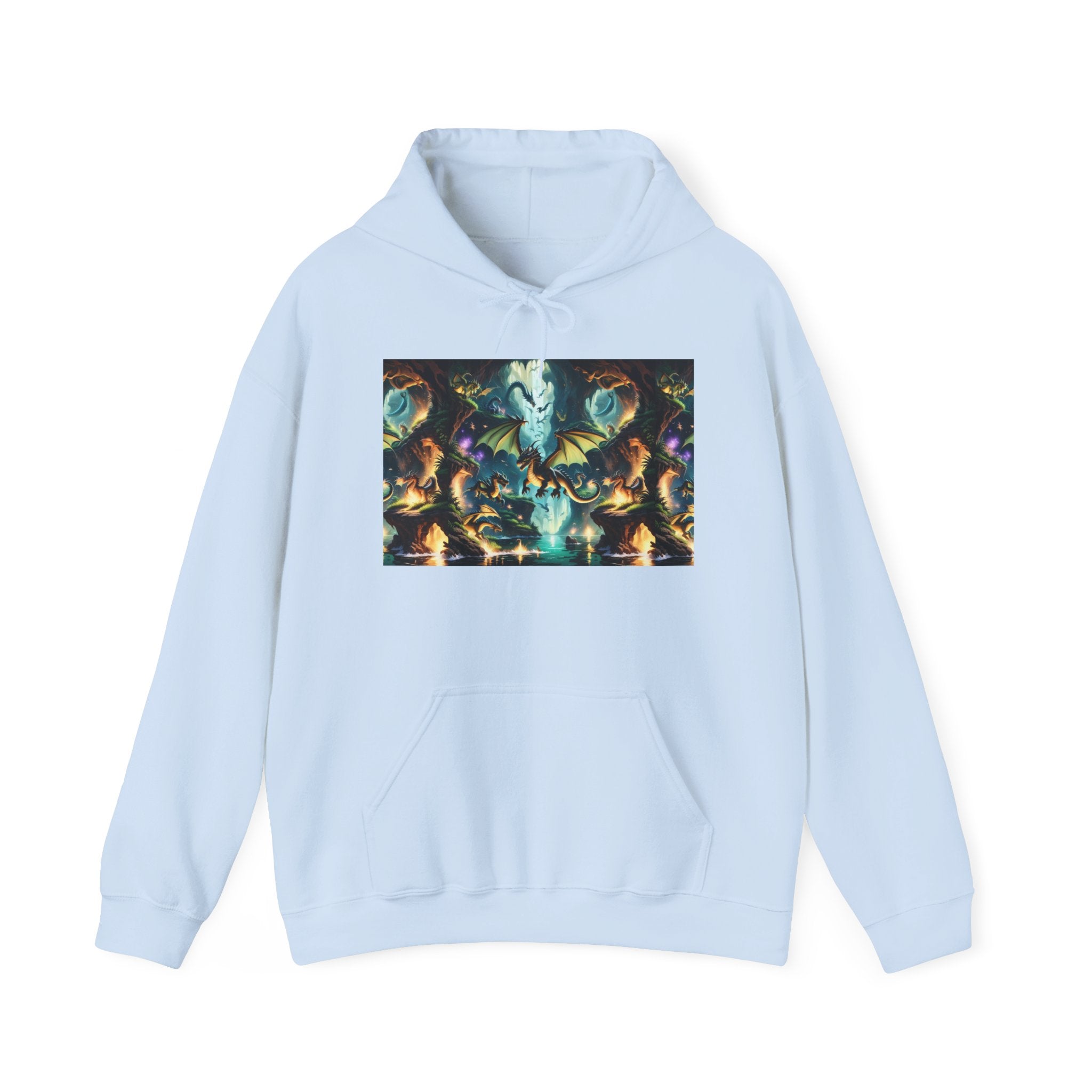 Mystical Cosmic Dragon Hoodie — Fantasy Sci‑Fi Graphic Sweatshirt