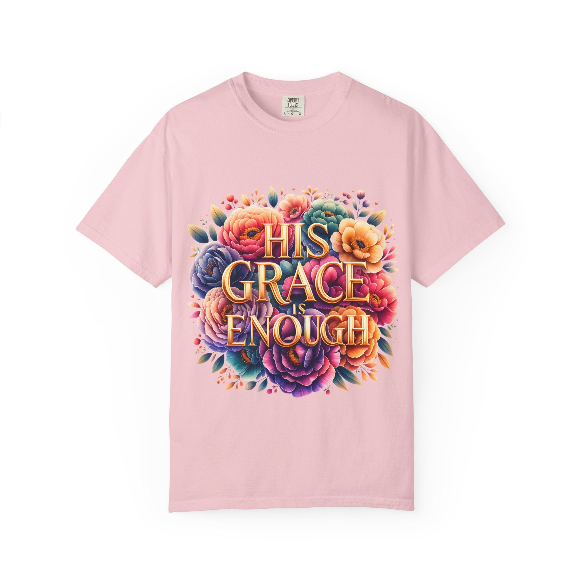 His Grace Is Enough Floral T-Shirt