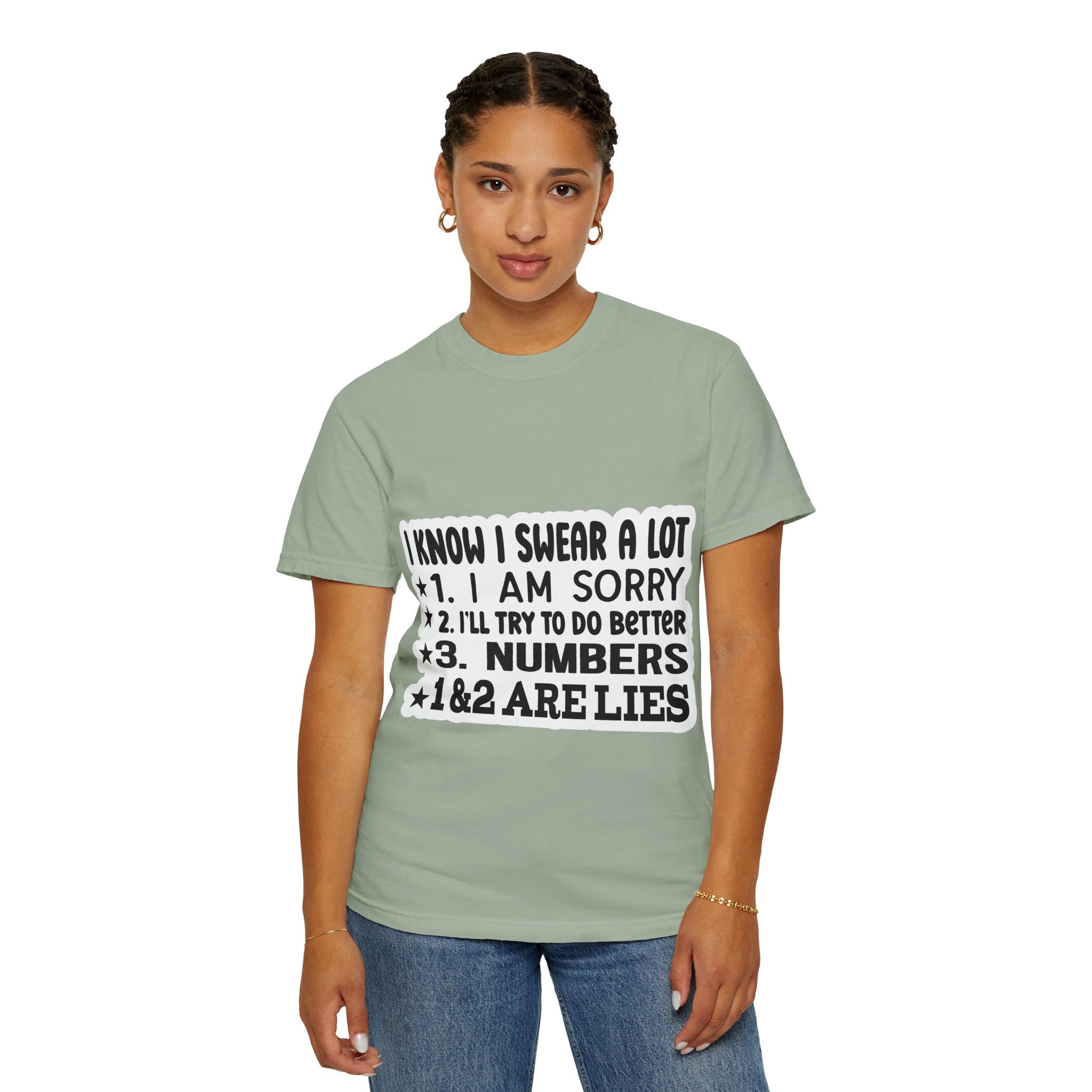 Funny "I Know I Swear a Lot" Graphic T-Shirt
