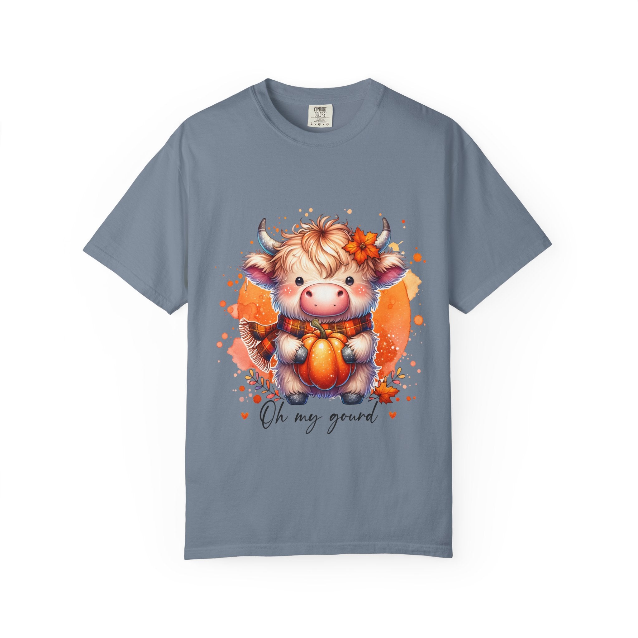Cow Pumpkin T‑Shirt — Cute "Oh My Gourd" Fall Graphic Tee