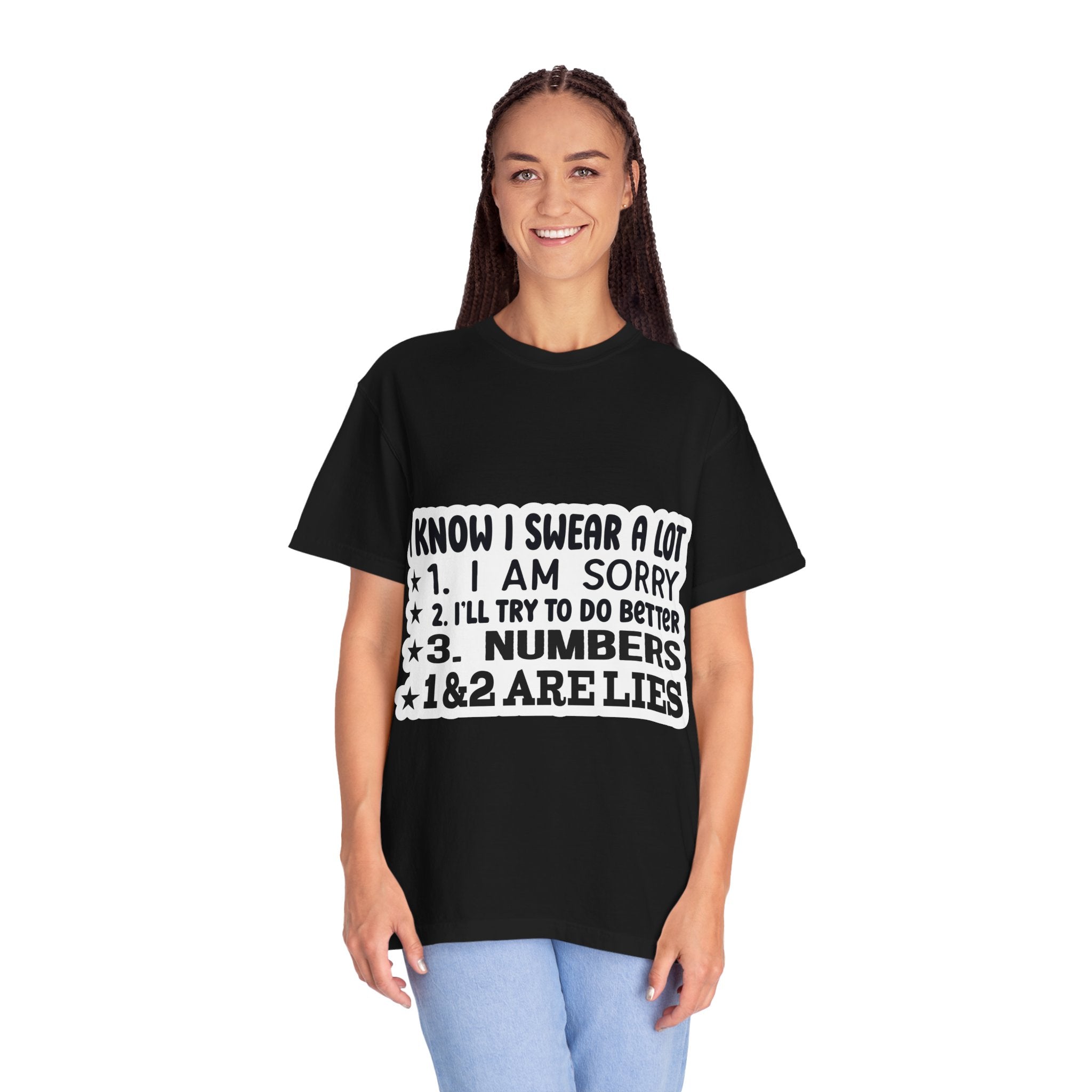 Funny "I Know I Swear a Lot" Graphic T-Shirt