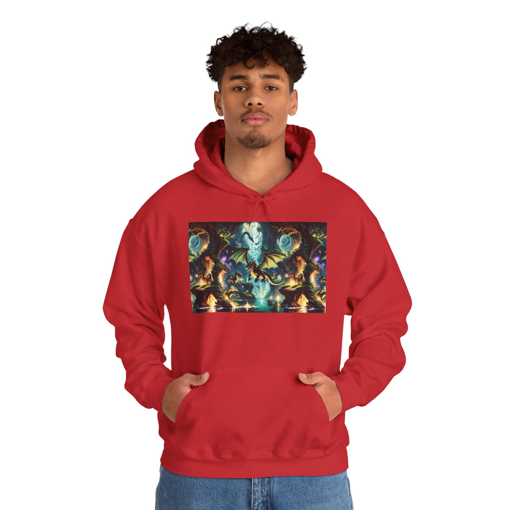 Mystical Cosmic Dragon Hoodie — Fantasy Sci‑Fi Graphic Sweatshirt