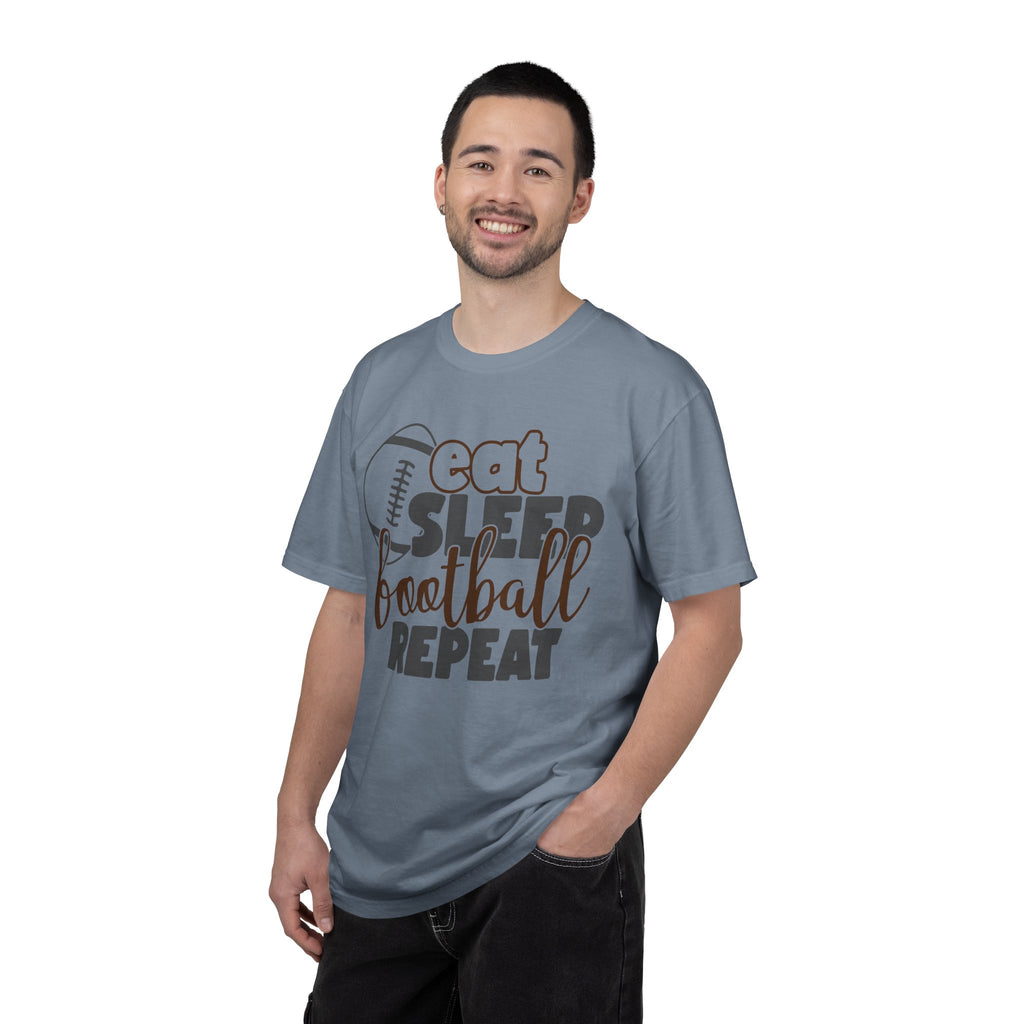 Eat Sleep Football Repeat T-Shirt — Football Fan Tee