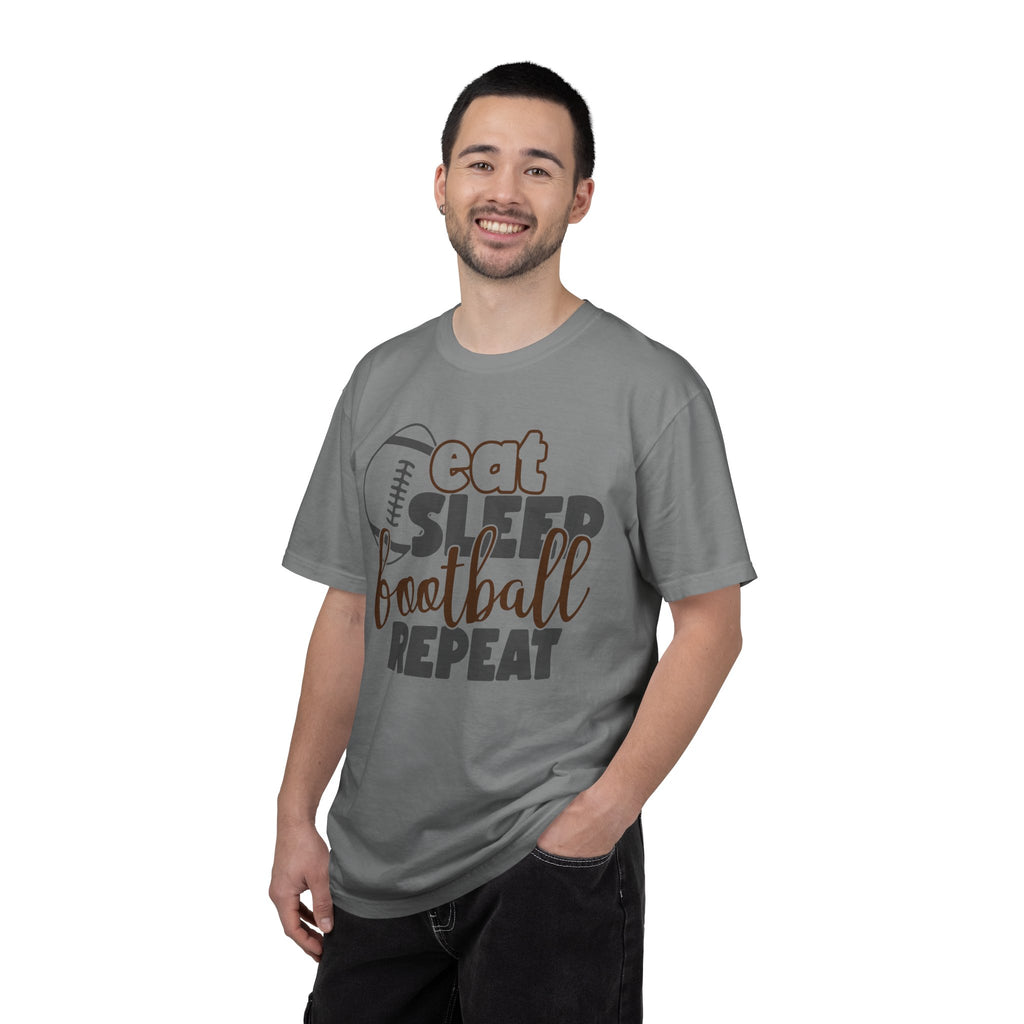 Eat Sleep Football Repeat T-Shirt — Football Fan Tee