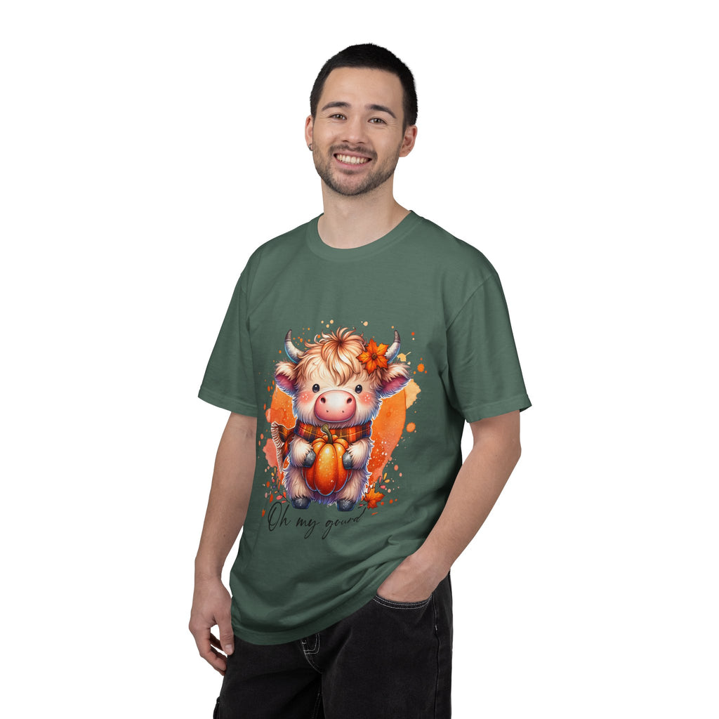 Cow Pumpkin T‑Shirt — Cute "Oh My Gourd" Fall Graphic Tee
