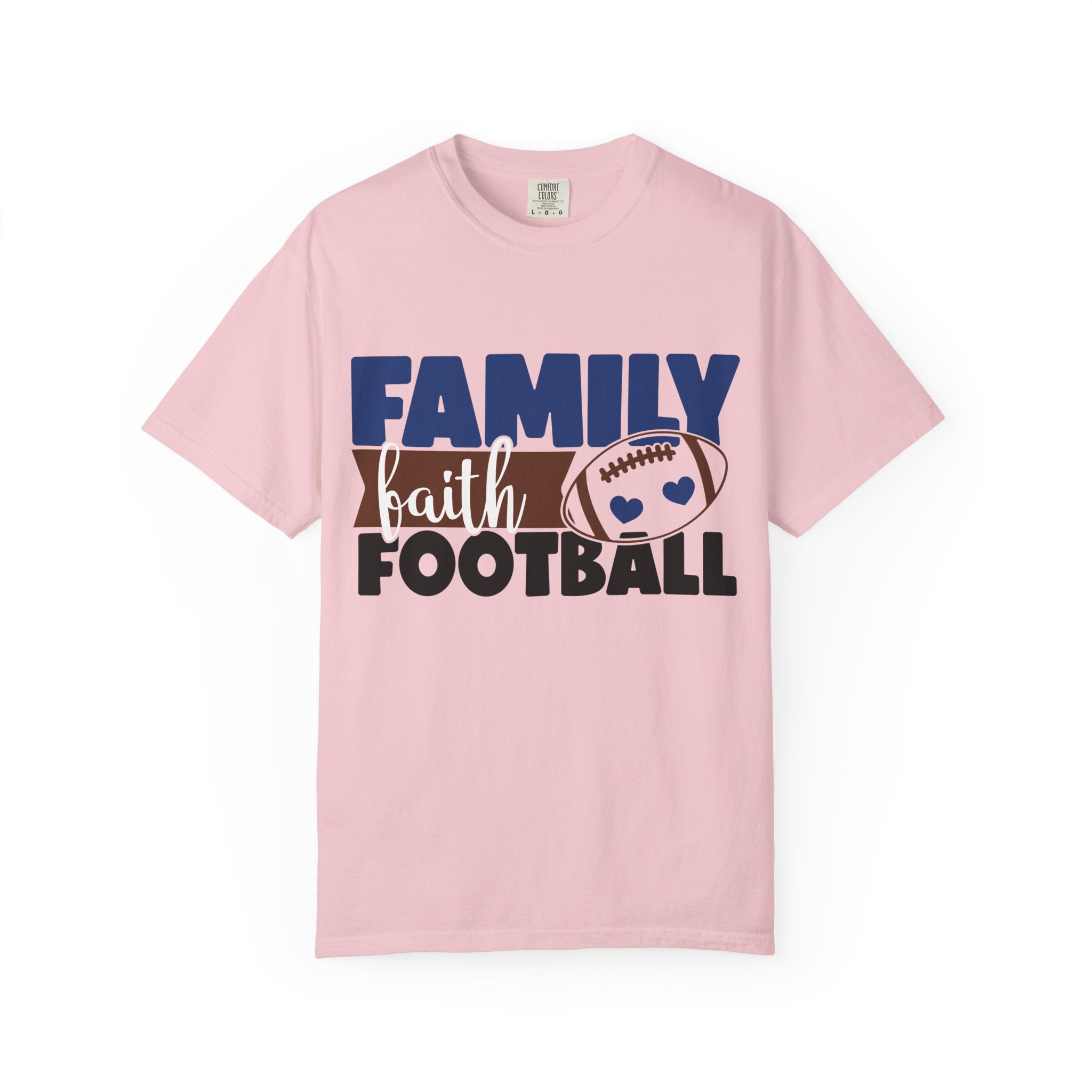 Family Faith Football T-Shirt