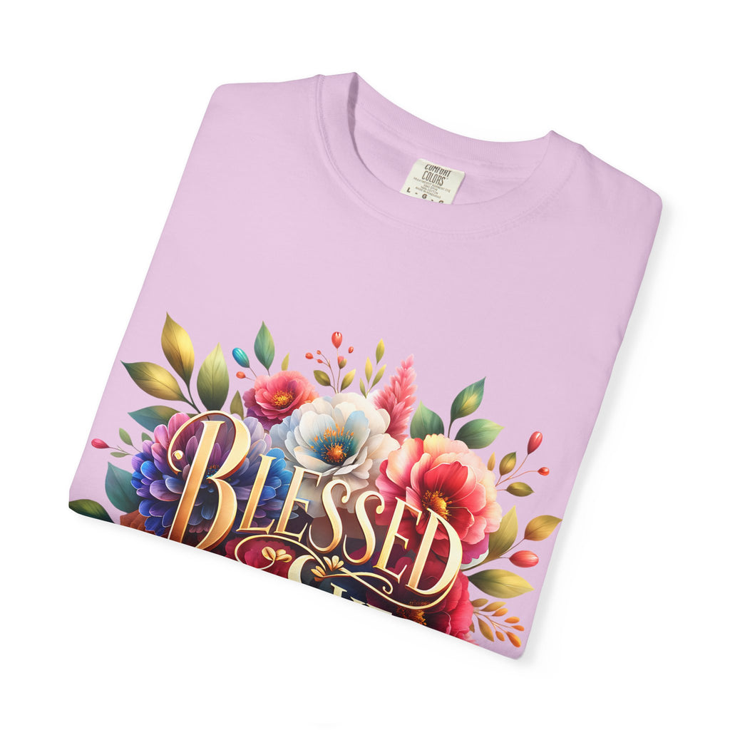 Blessed Is She Floral T-Shirt — Inspirational Christian Tee
