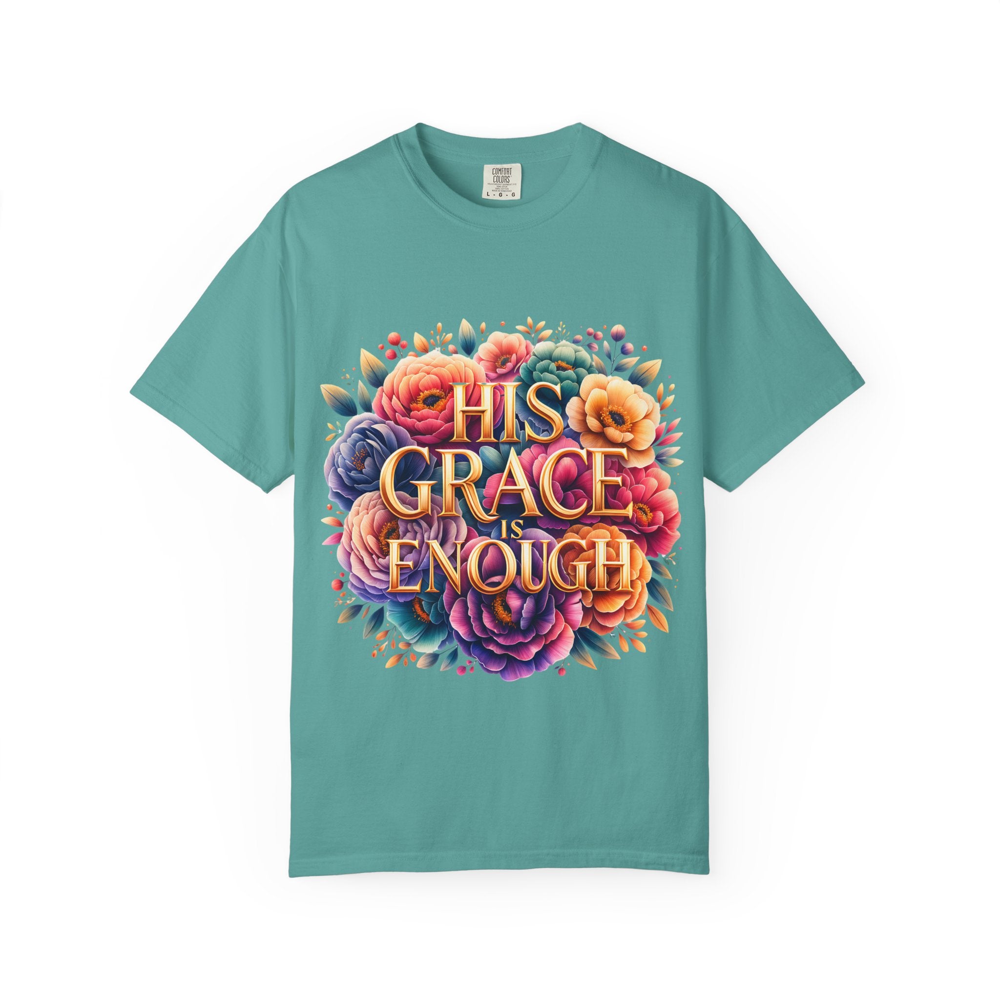 His Grace Is Enough Floral T-Shirt