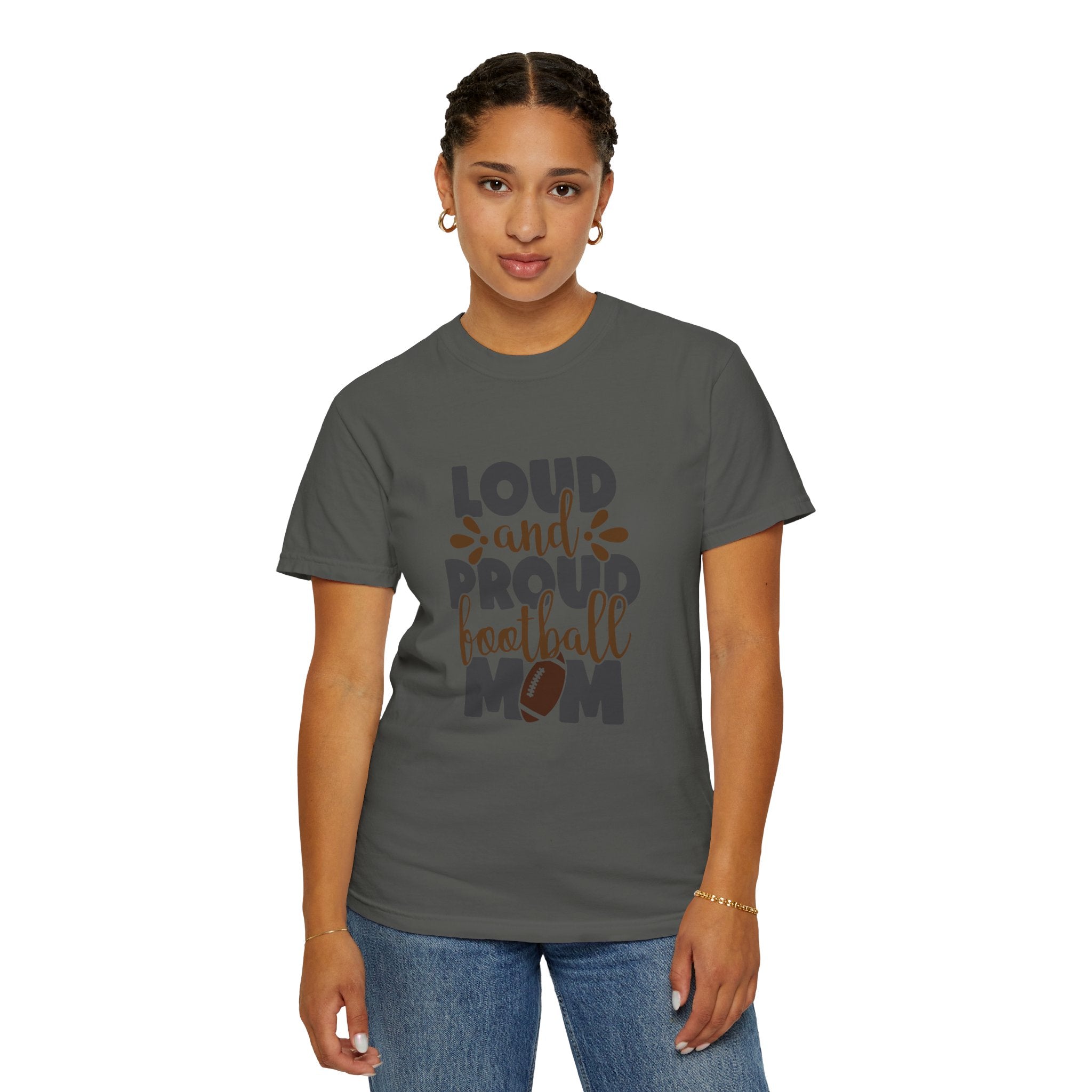 Loud and Proud Football Mom T-Shirt