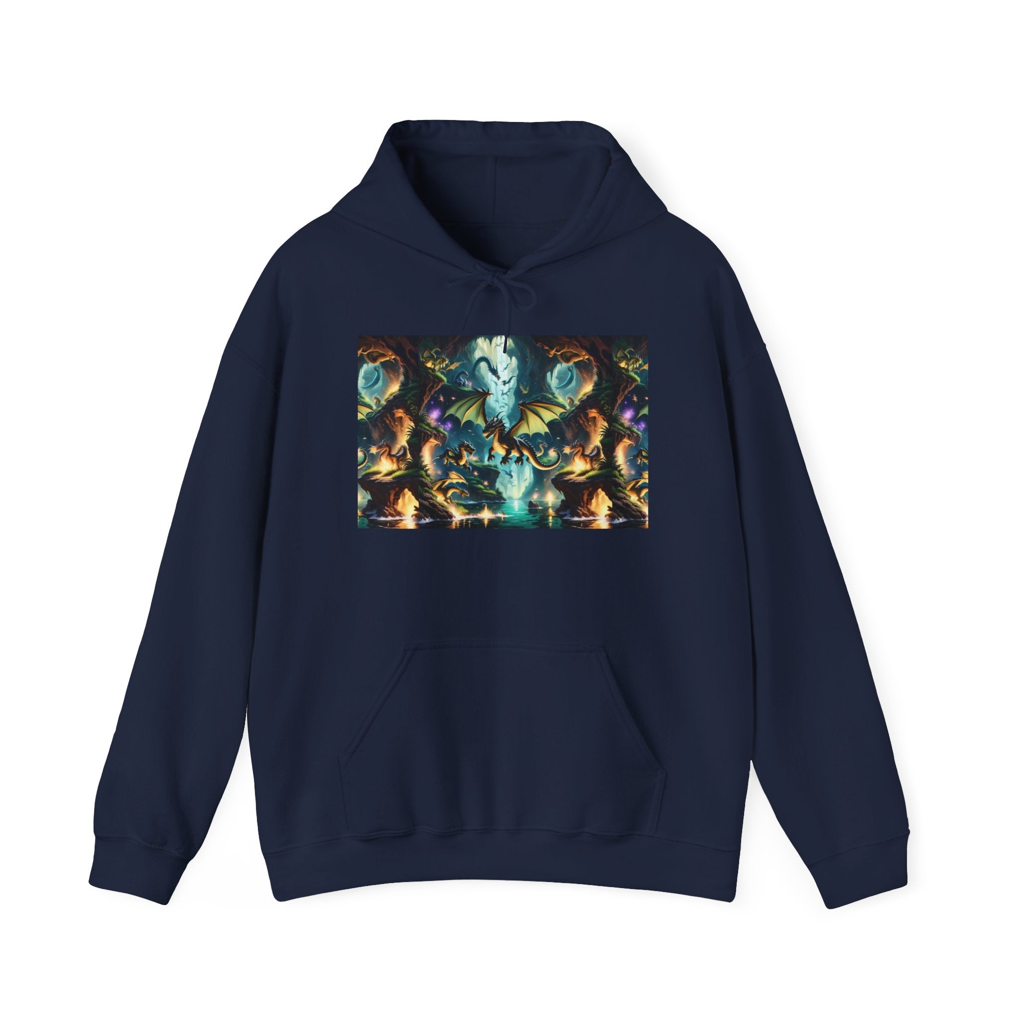 Mystical Cosmic Dragon Hoodie — Fantasy Sci‑Fi Graphic Sweatshirt