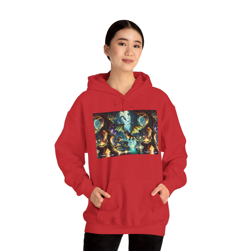 Mystical Cosmic Dragon Hoodie — Fantasy Sci‑Fi Graphic Sweatshirt