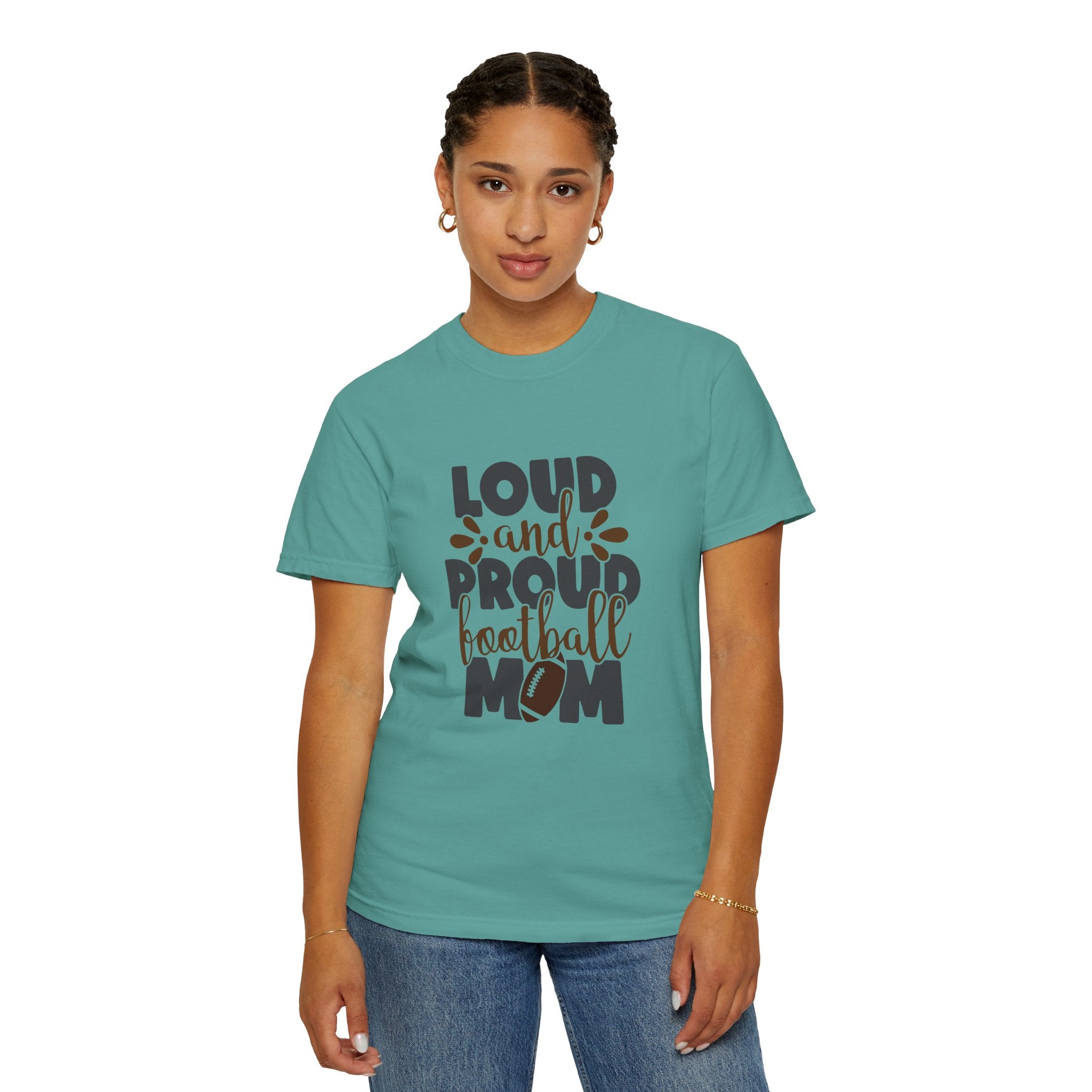 Loud and Proud Football Mom T-Shirt