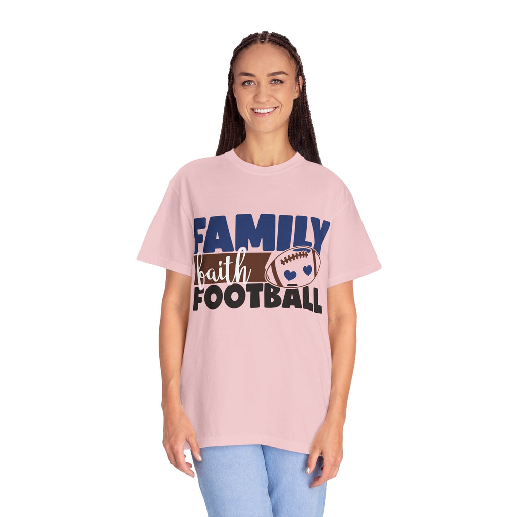 Family Faith Football T-Shirt