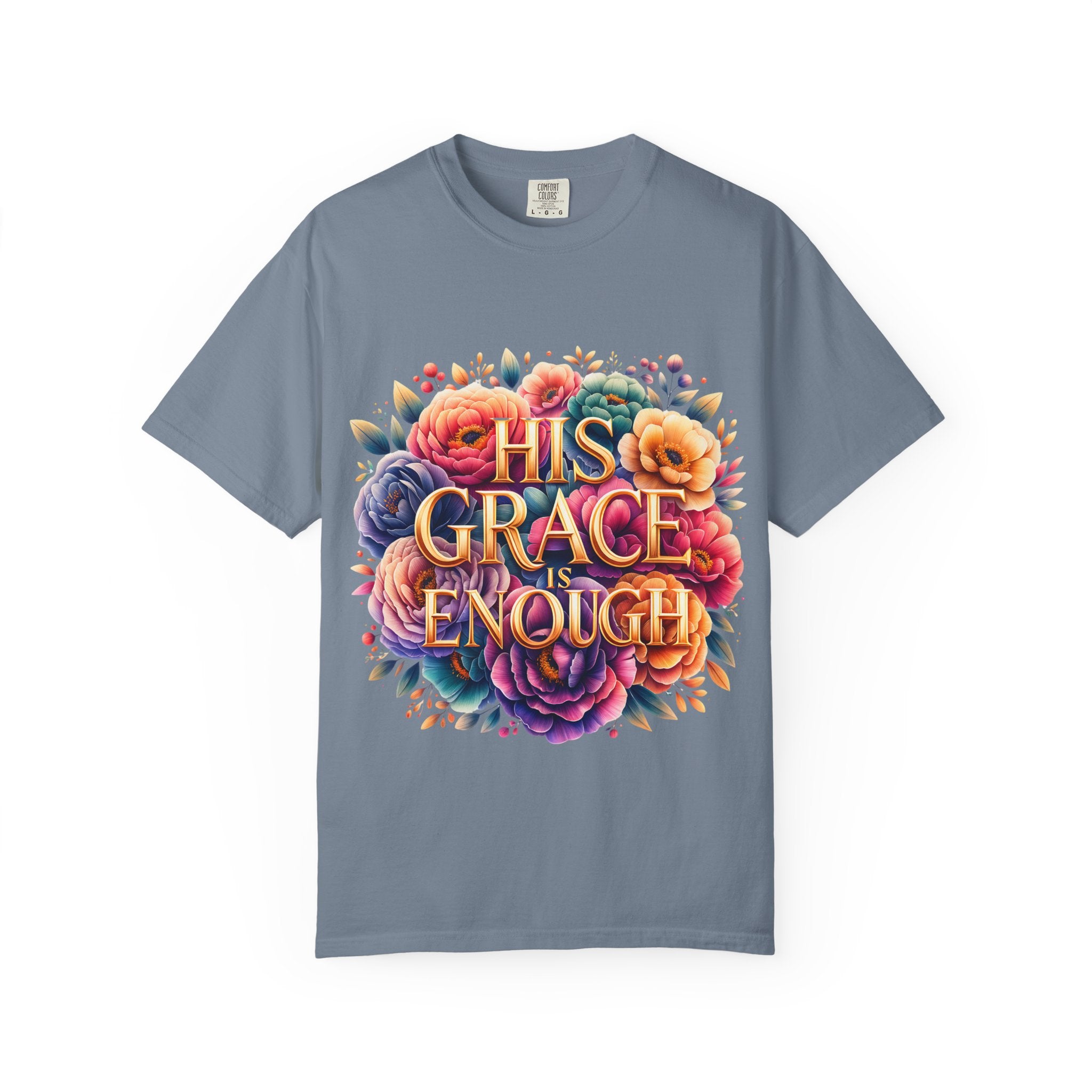 His Grace Is Enough Floral T-Shirt