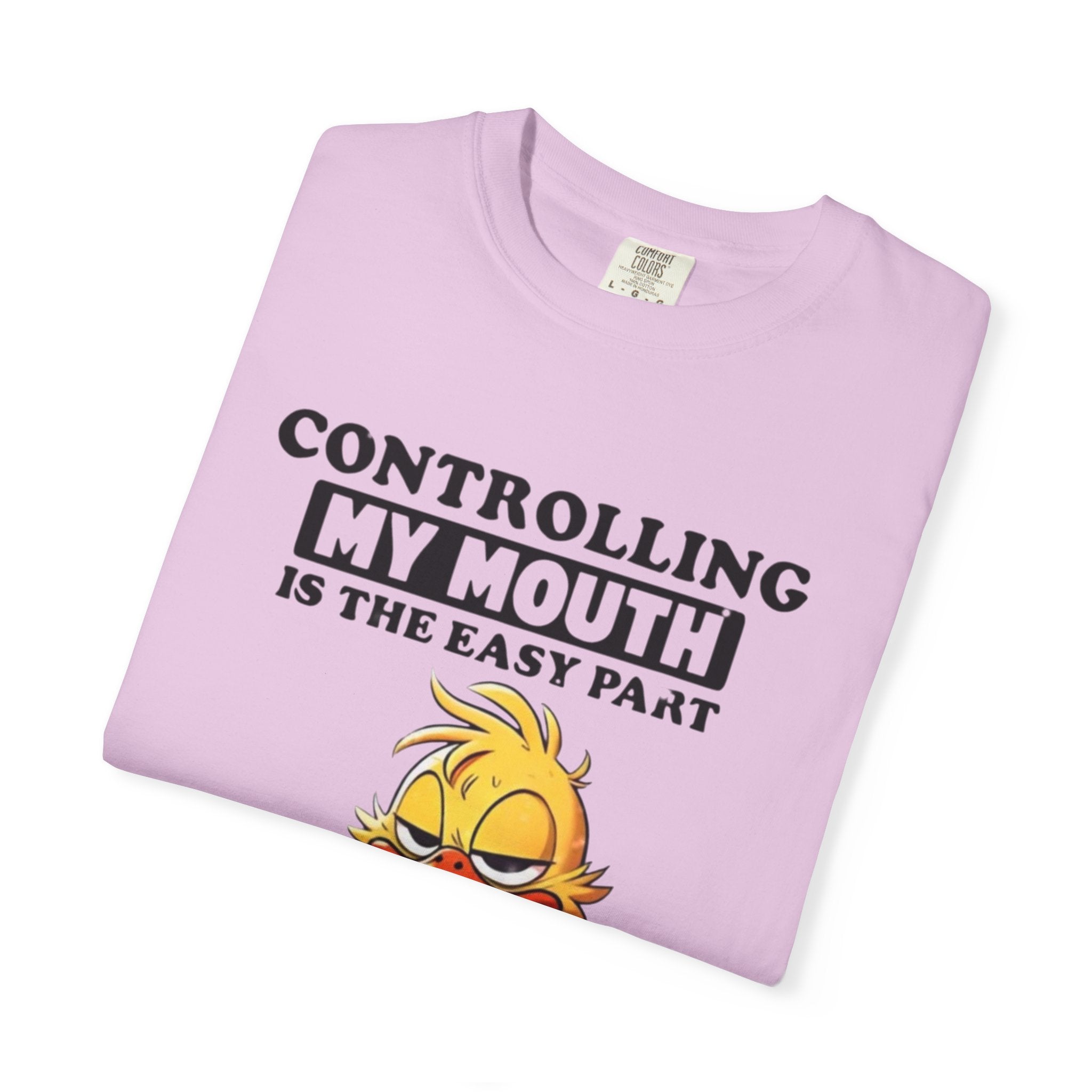 Controlling My Mouth T-Shirt — Funny Duck Face Coffee Graphic Tee